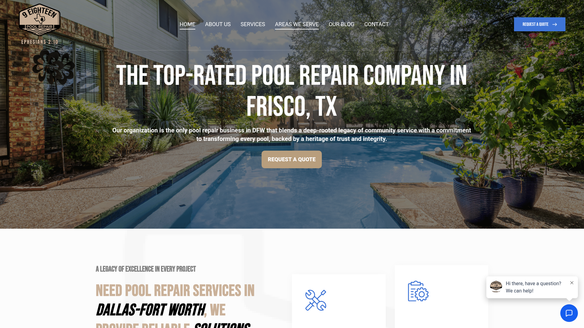 9 Eighteen Pool Repair