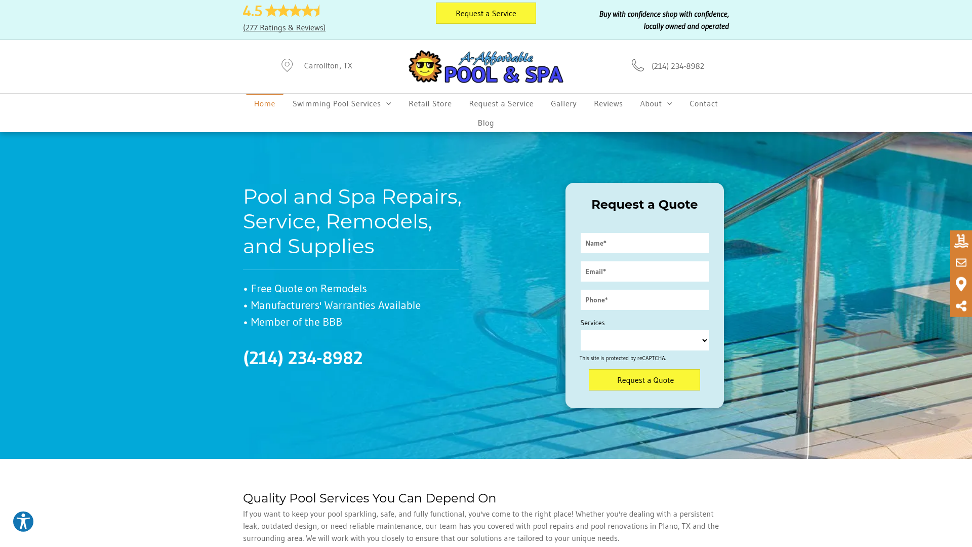 A-Affordable Pool & Spa Service