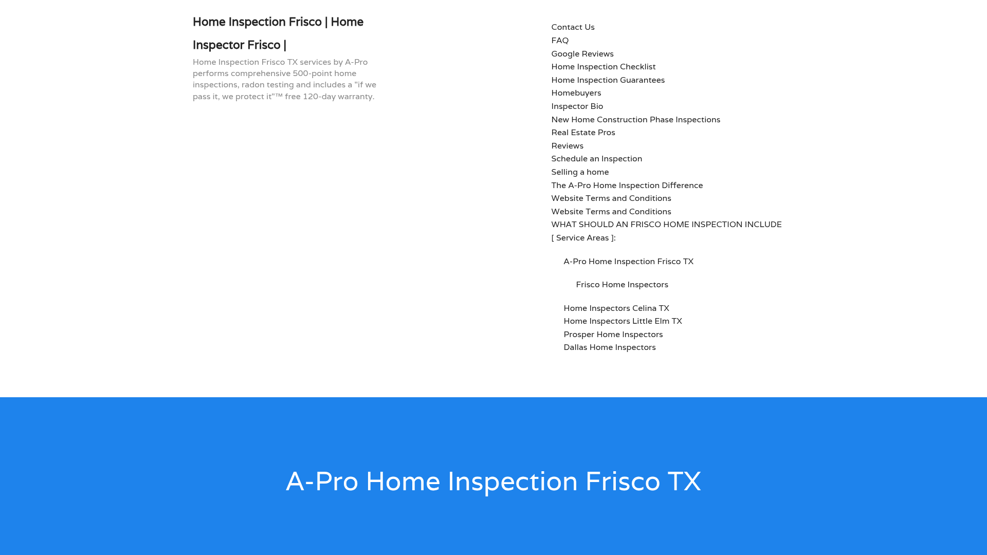 A-Pro Home Inspection