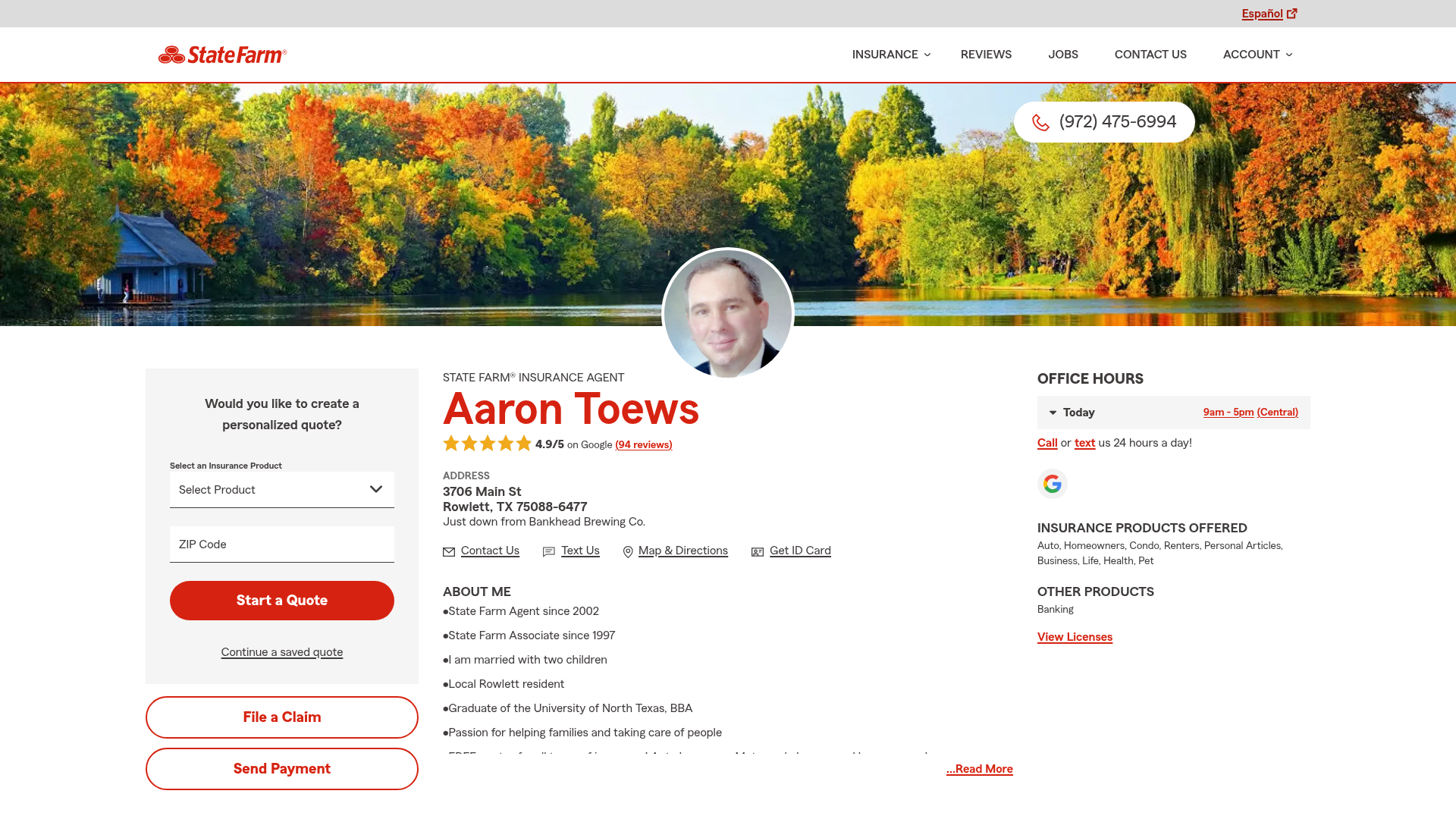 Aaron Toews - State Farm Insurance Agent