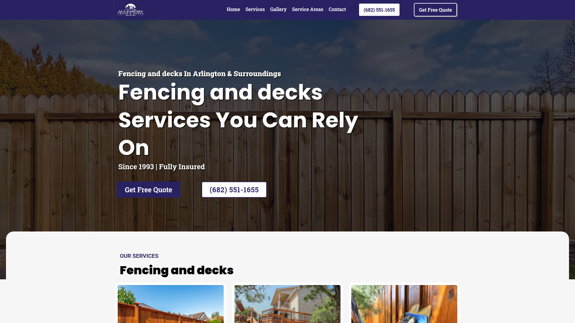 Accessory Fence and Decks