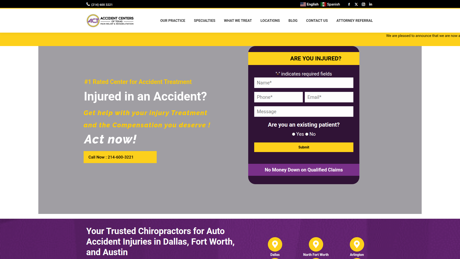 Accident Centers of Texas, Carrollton