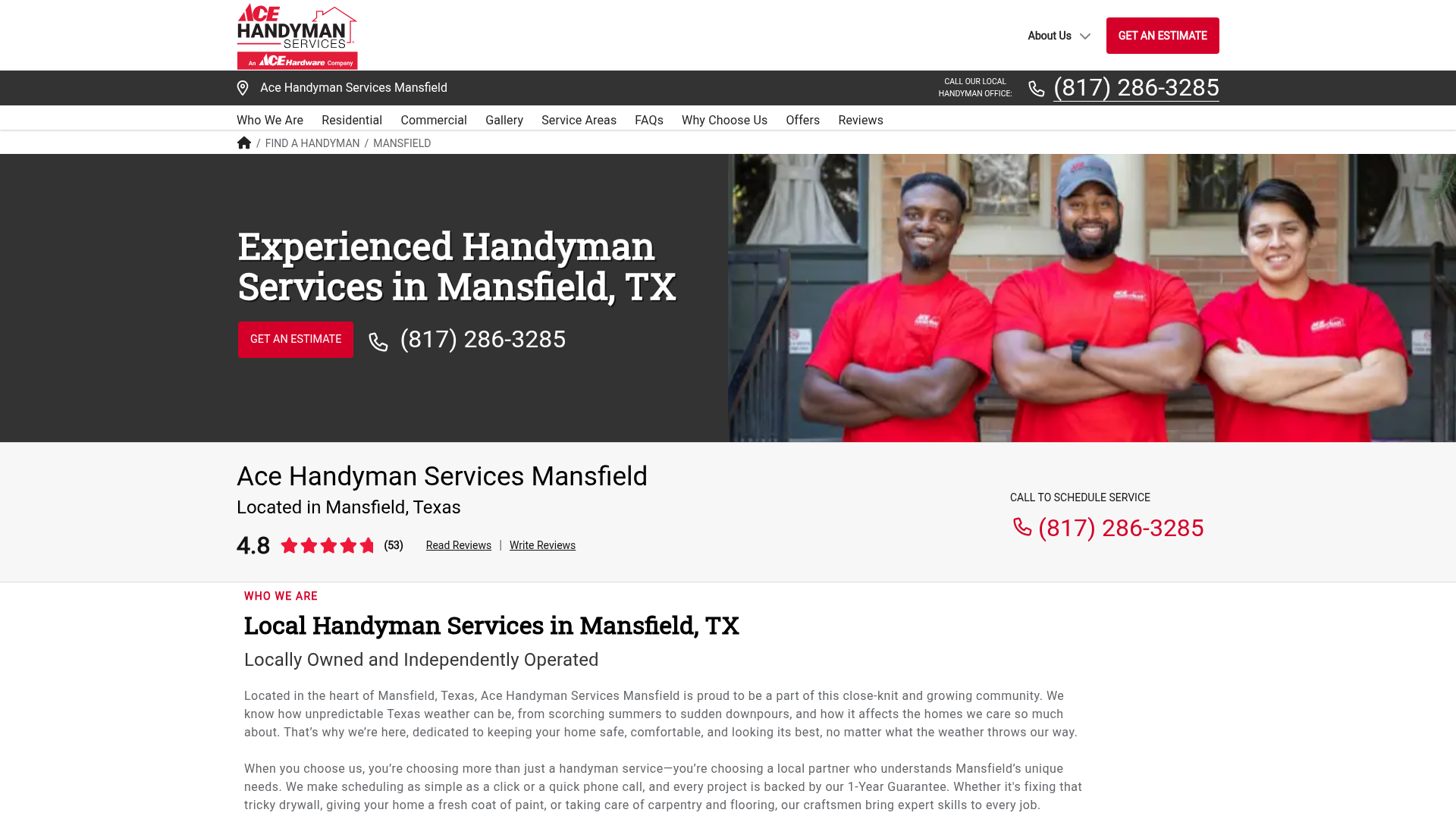Ace Handyman Services Mansfield