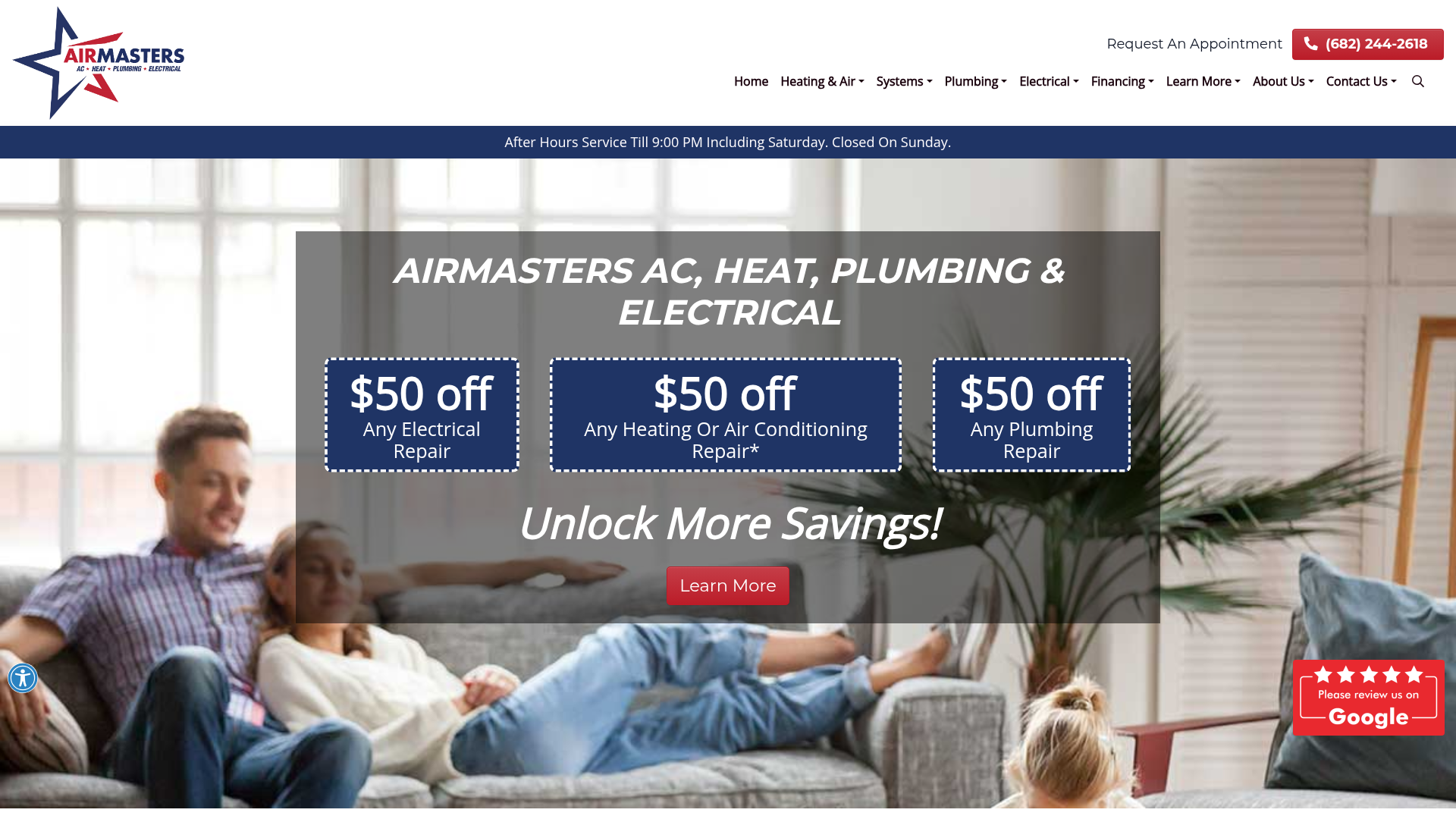 Airmasters AC, Heat, Plumbing & Electrical