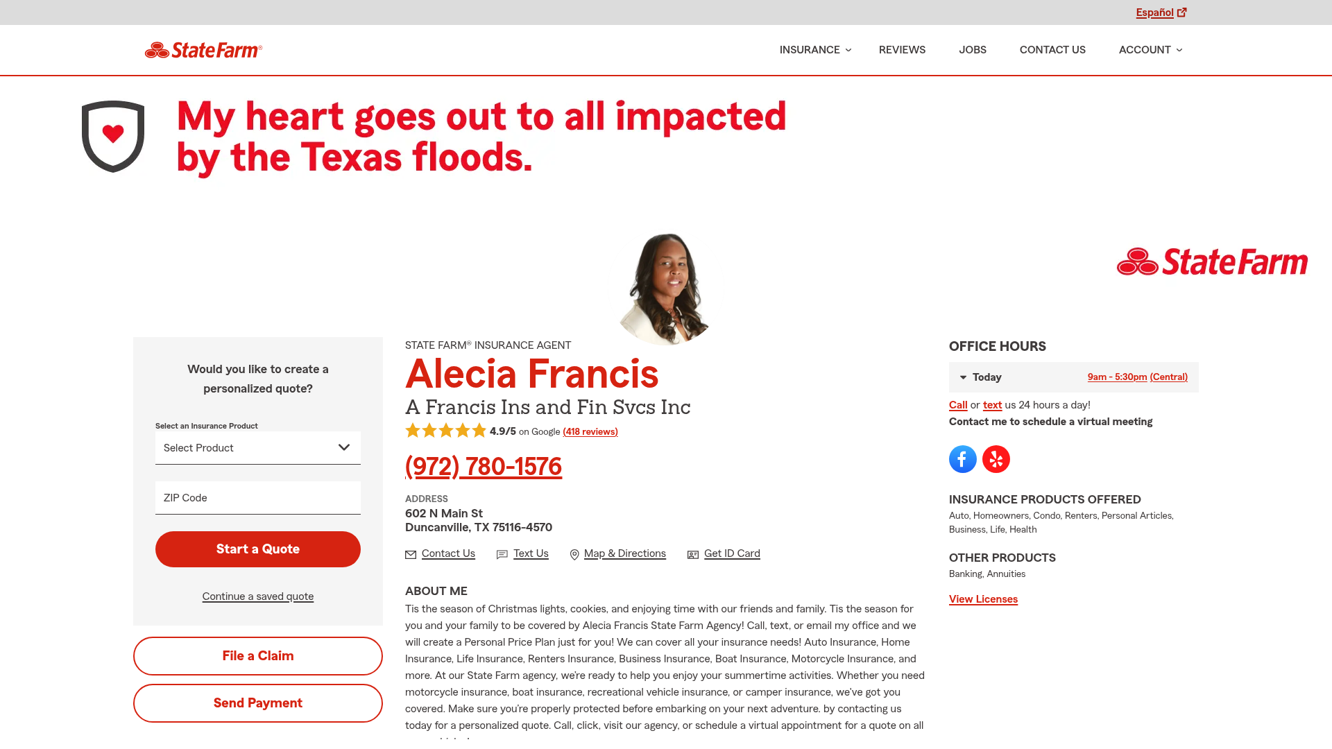 Alecia Francis - State Farm Insurance Agent