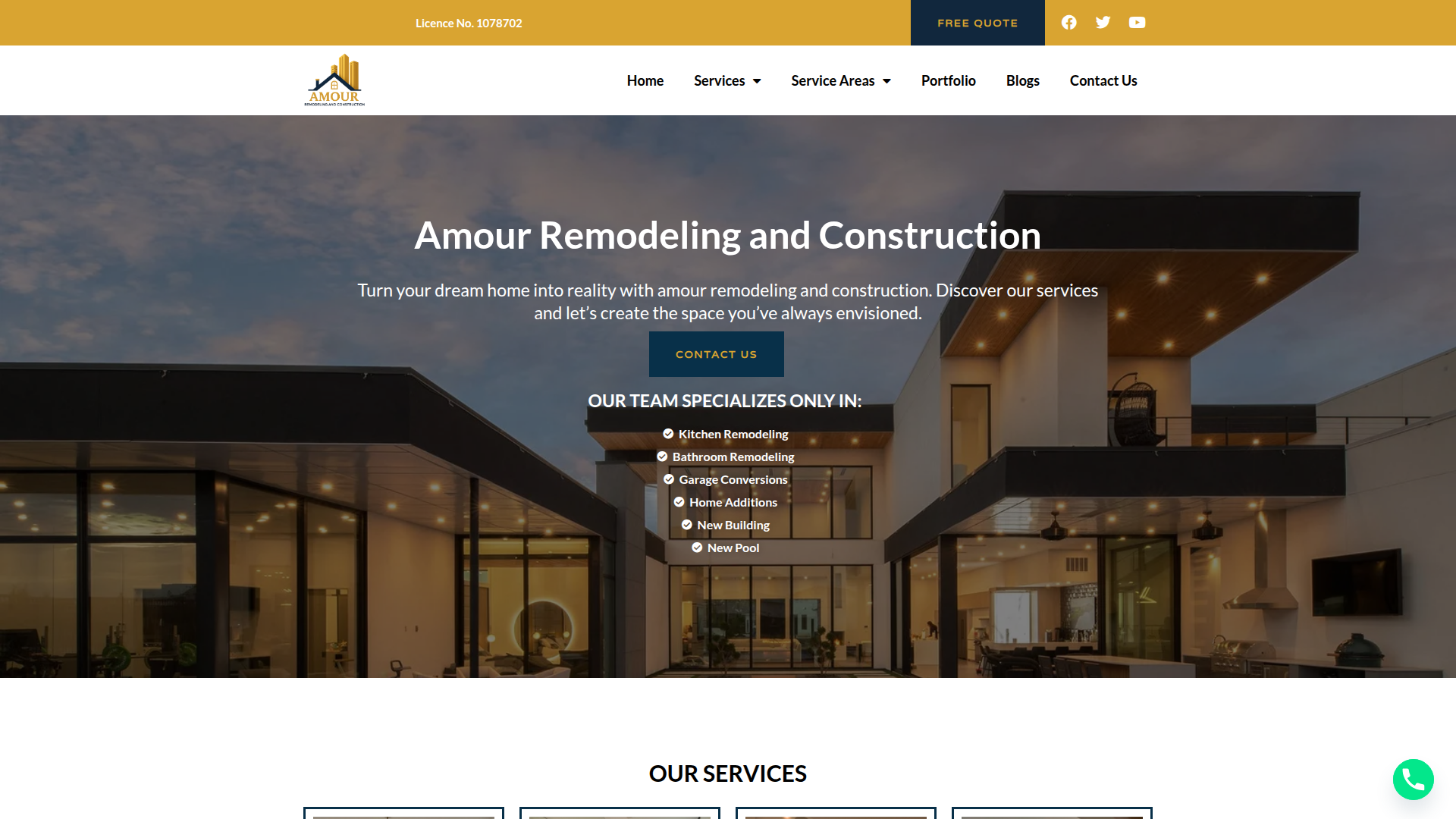 Amour Remodeling And Construction