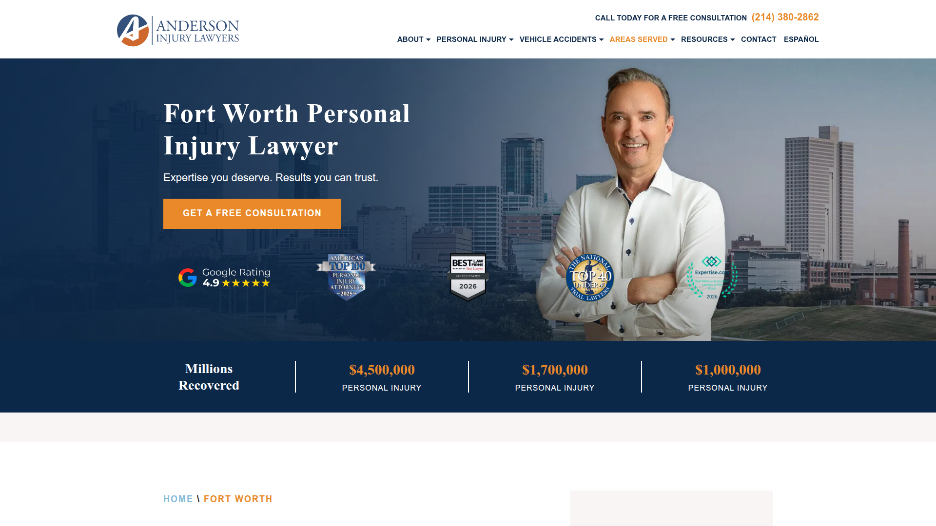 Anderson Injury Lawyers Fort Worth