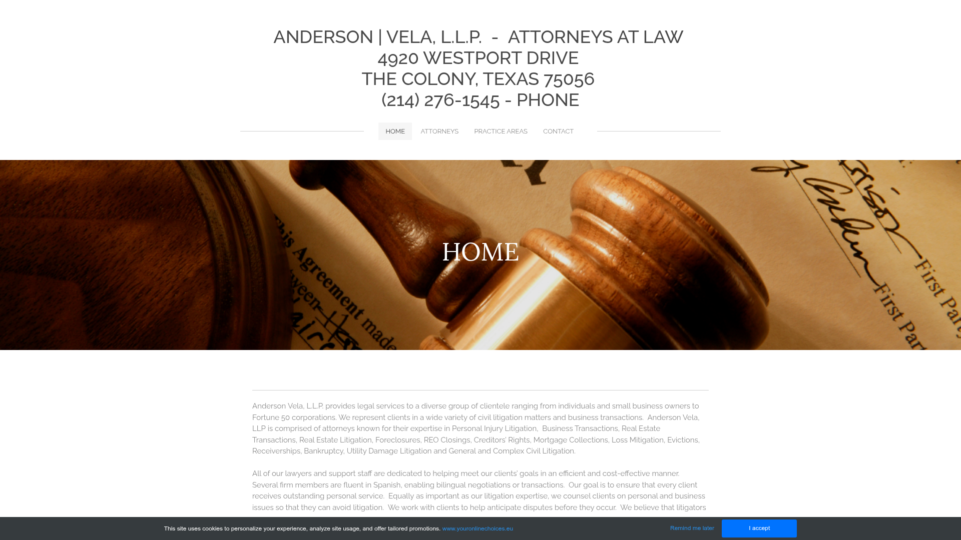 Anderson Vela, LLP