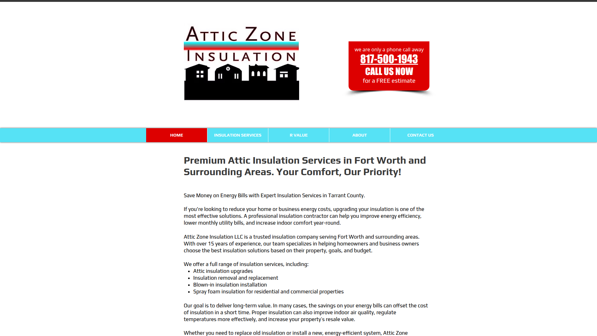 Attic Zone Insulation