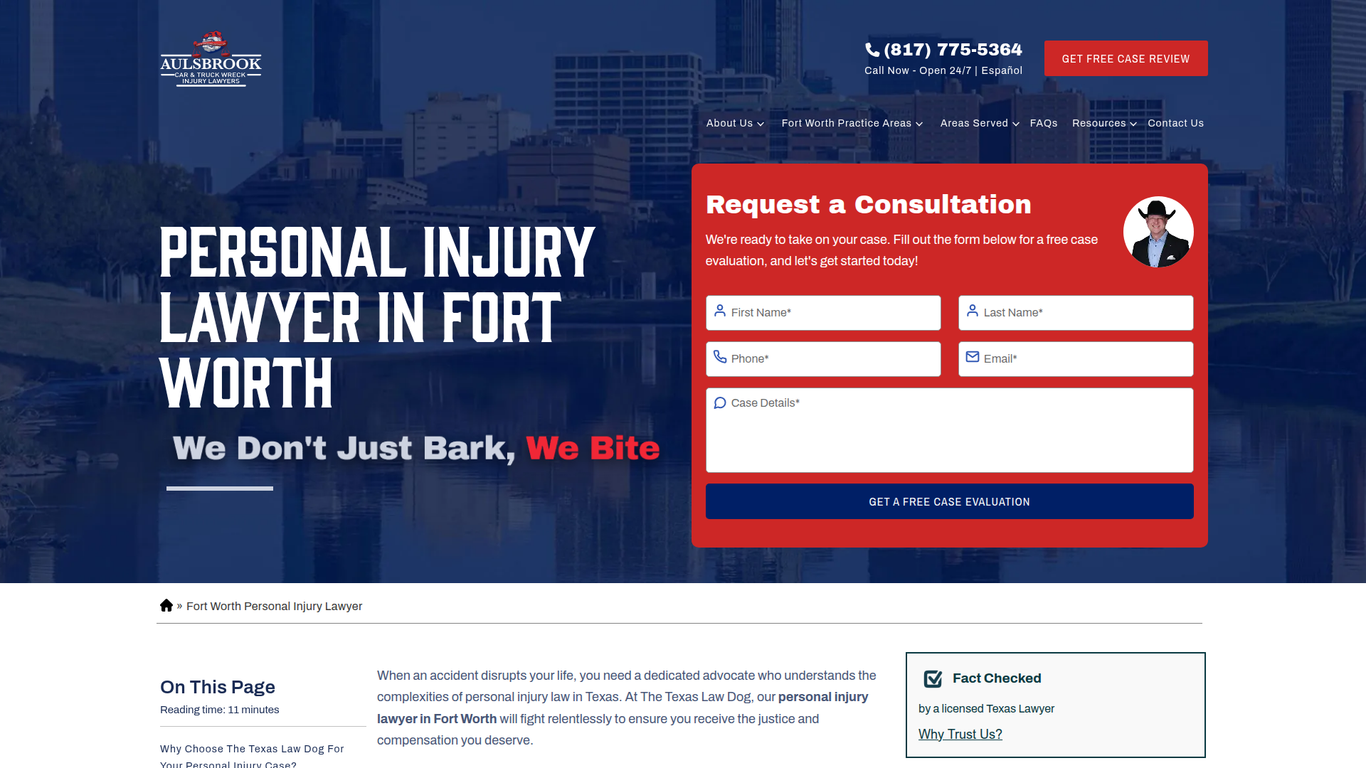 Aulsbrook Car & Truck Wreck Injury Lawyers Fort Worth