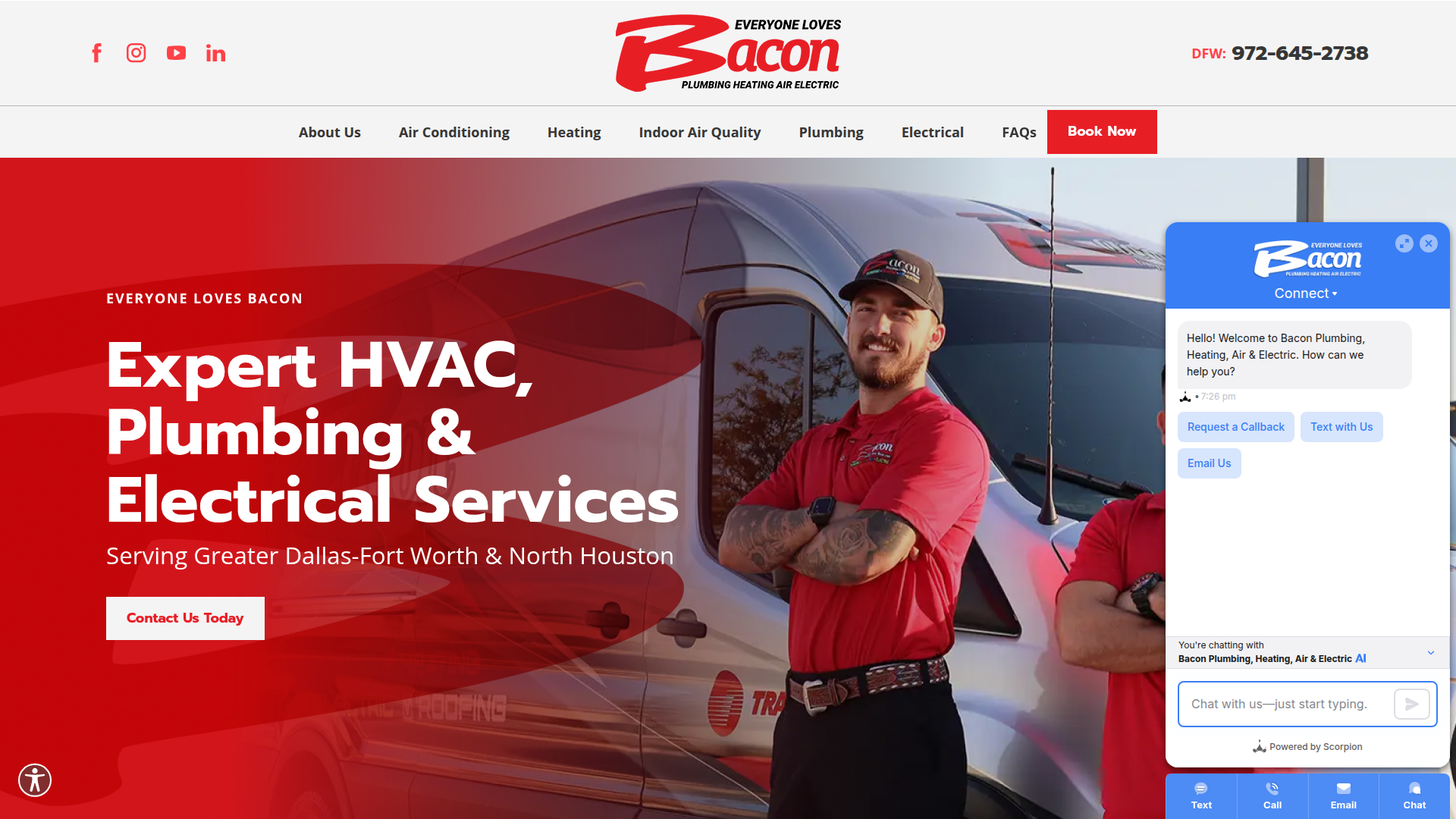 Bacon Plumbing Heating Air Electric
