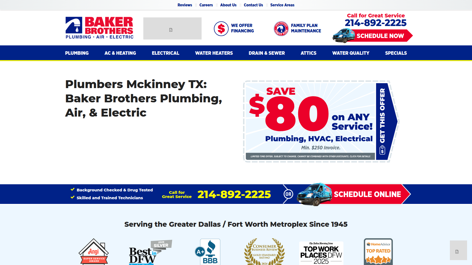 Baker Brothers Plumbing, Air & Electric