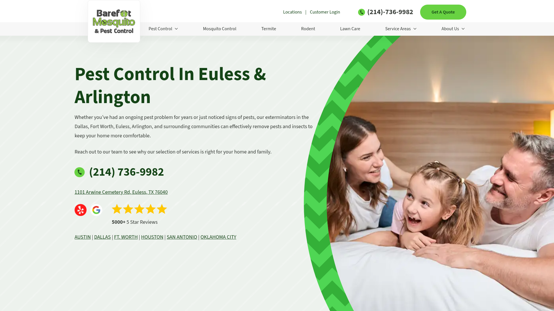 Barefoot Mosquito & Pest Control - Euless, Texas