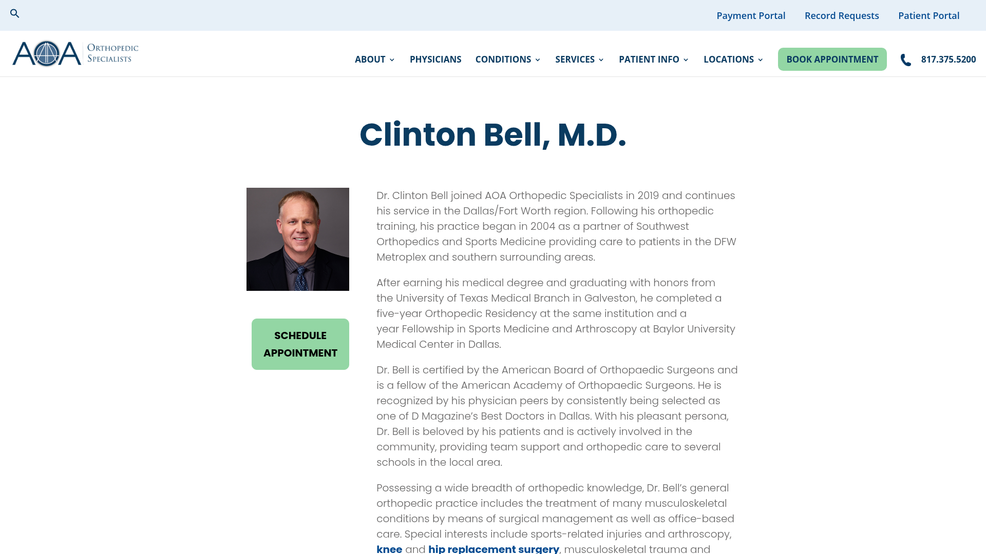 Bell Clinton S MD