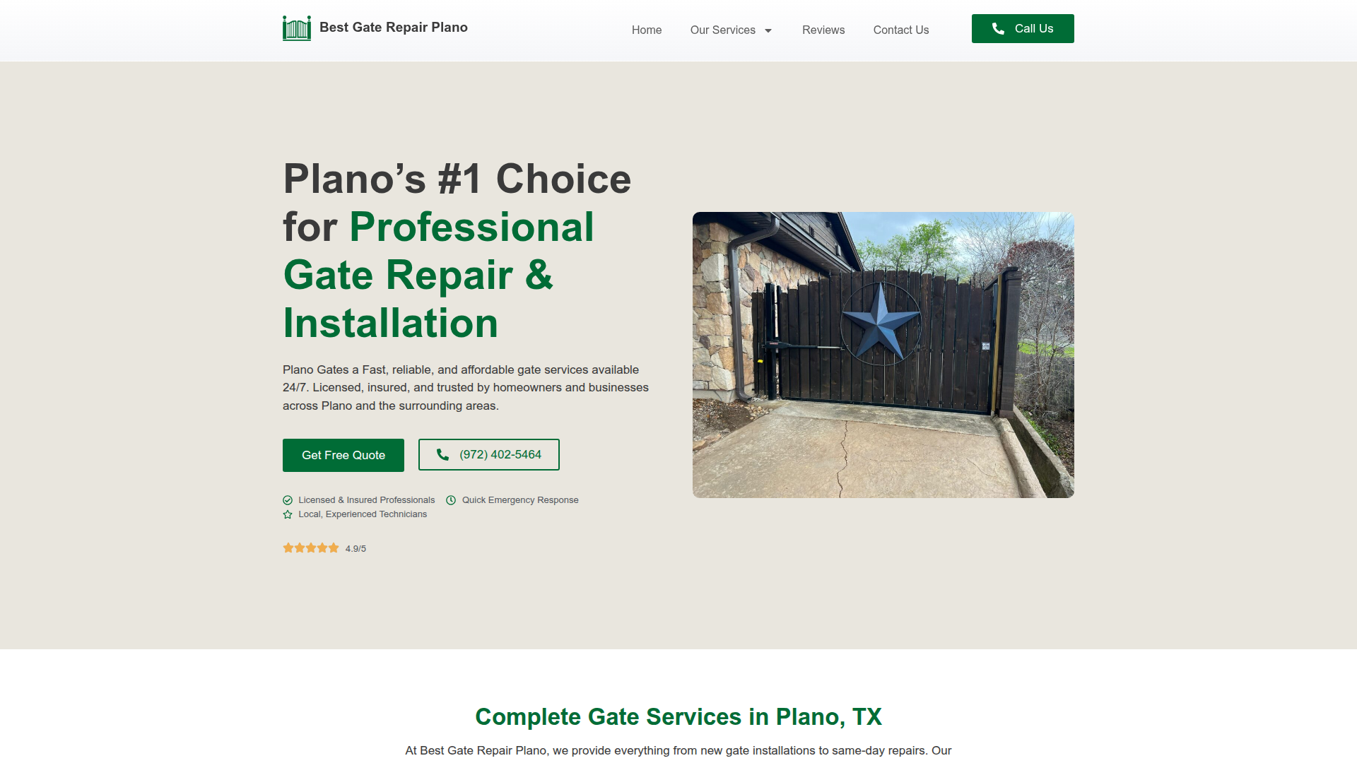 Best Gate Repair Plano