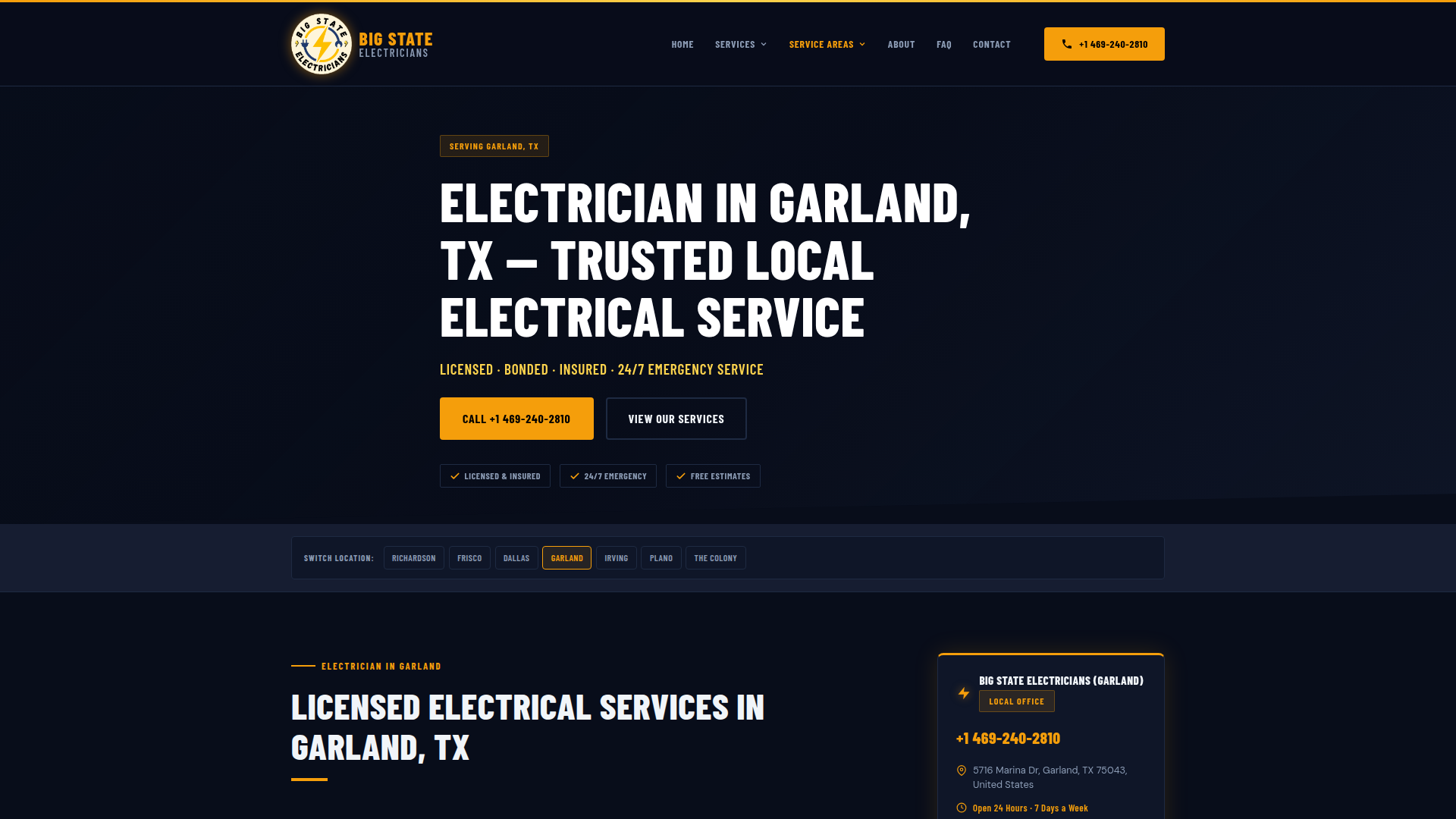 Big State Electricians-Garland