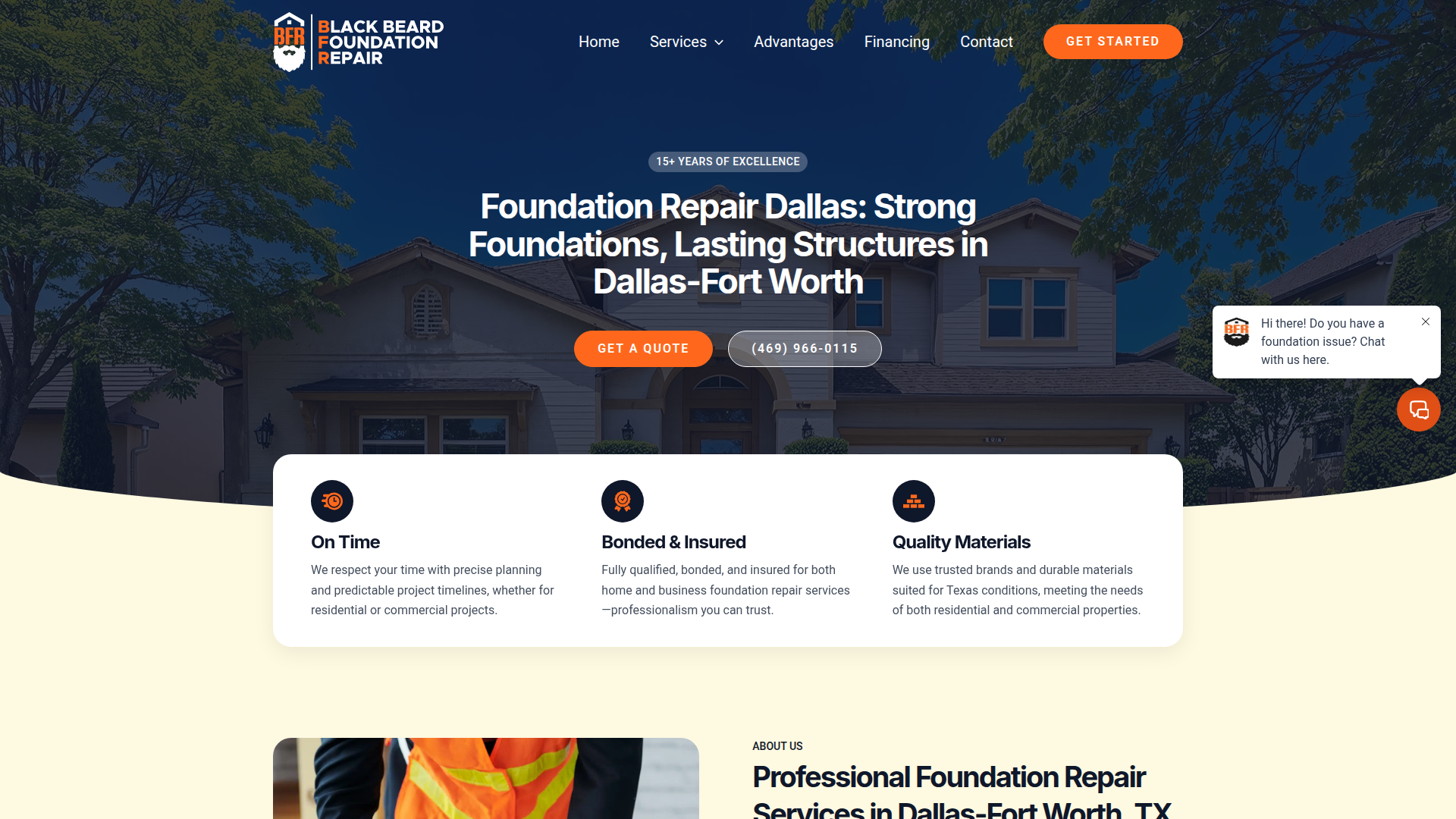 Black Beard Foundation Repair