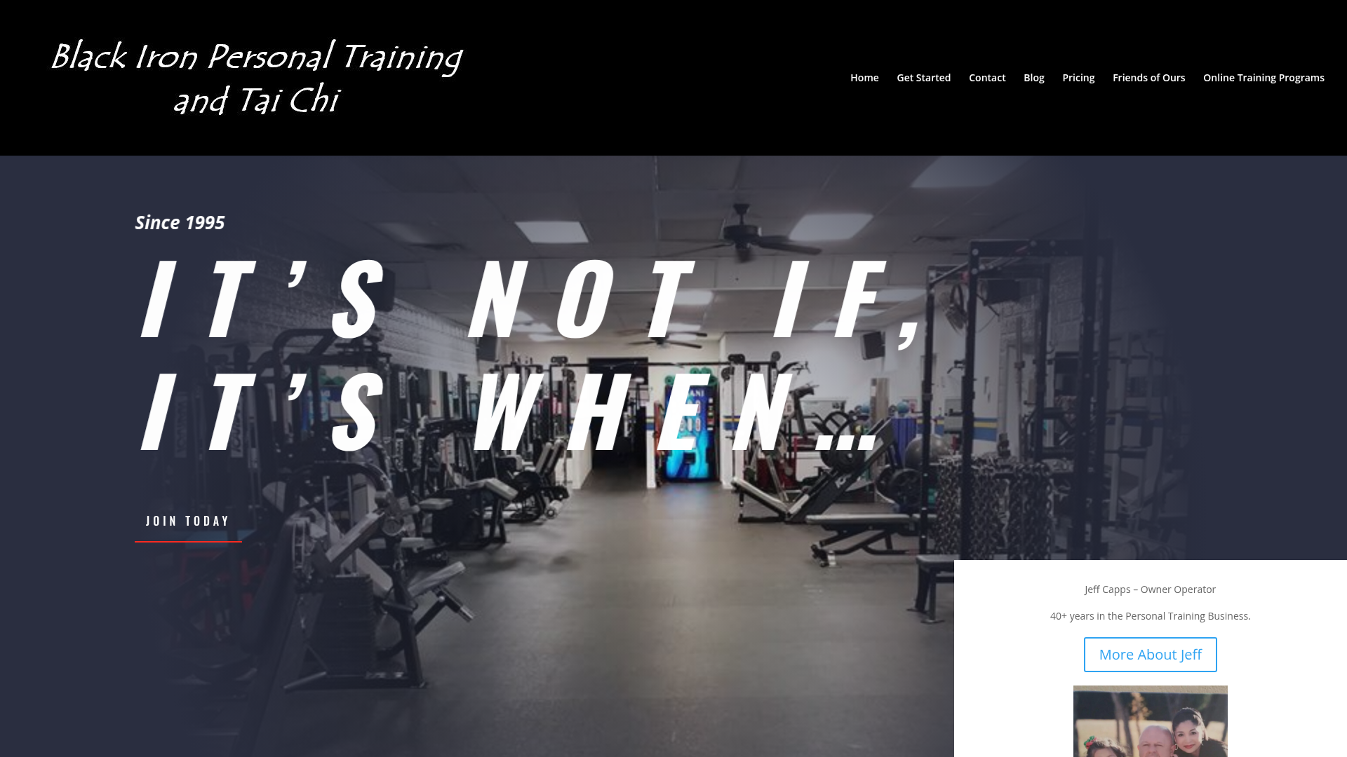 Black Iron Personal Training and Tai Chi