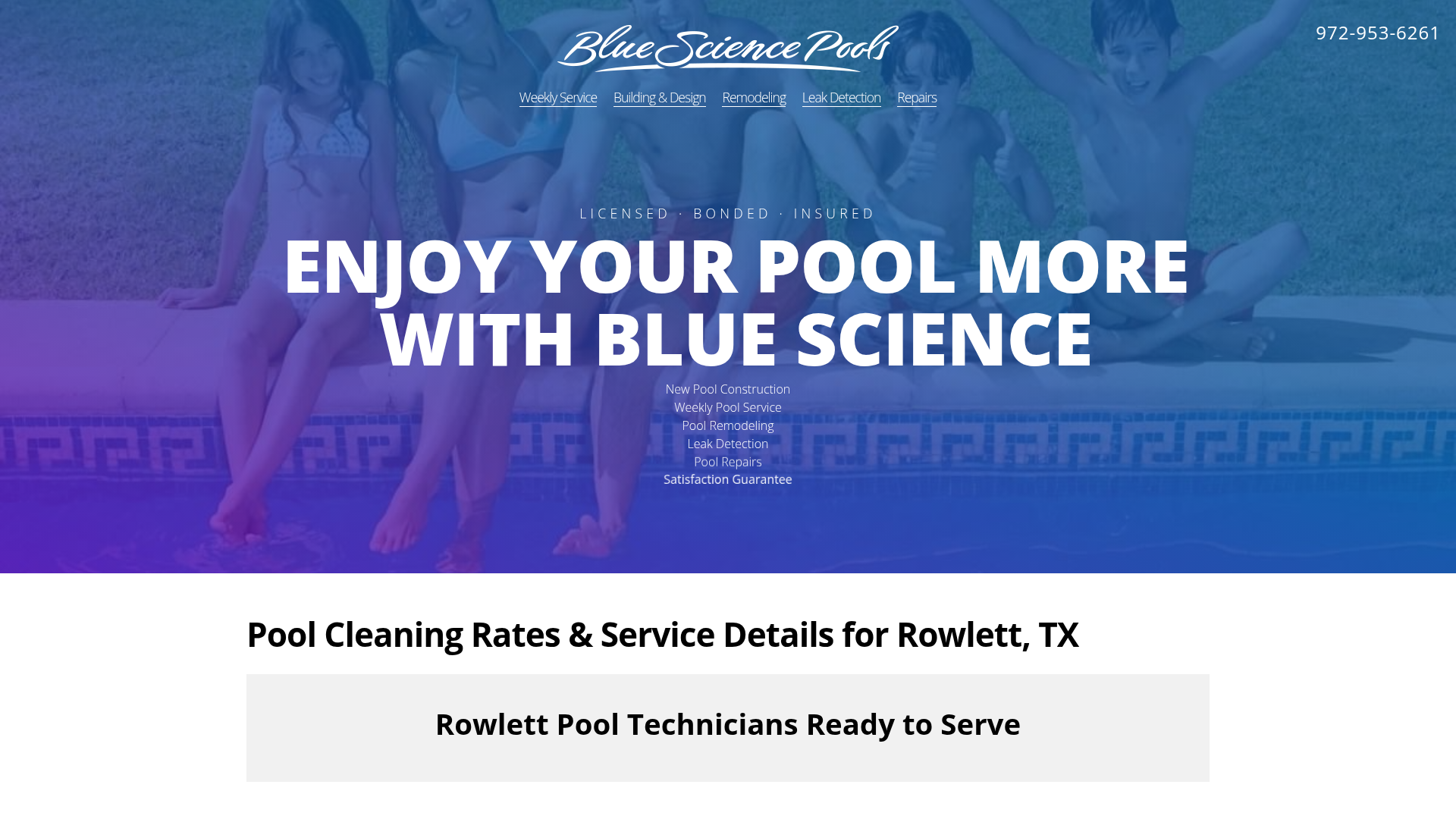 Blue Science Pools