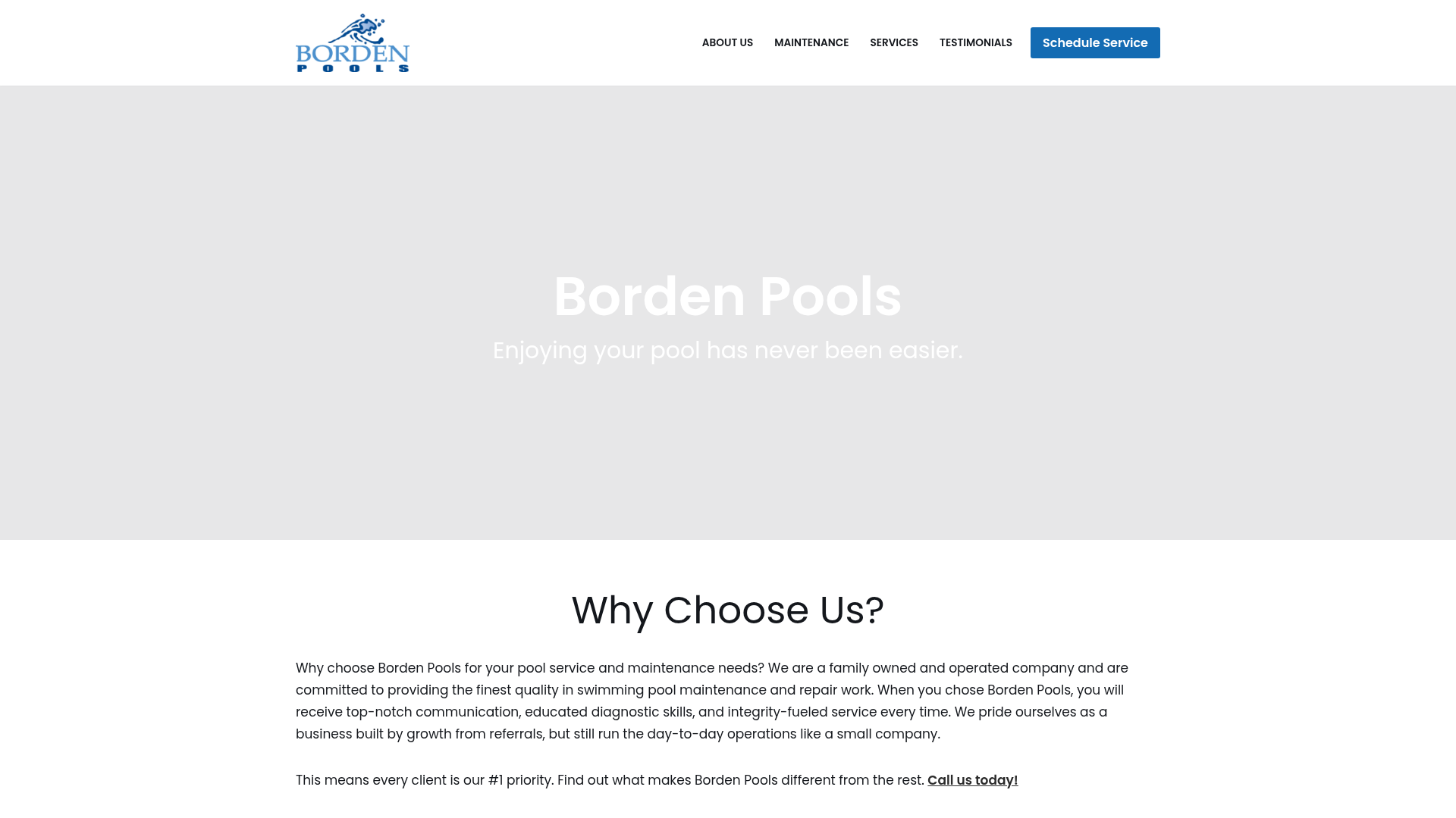 Borden Pools