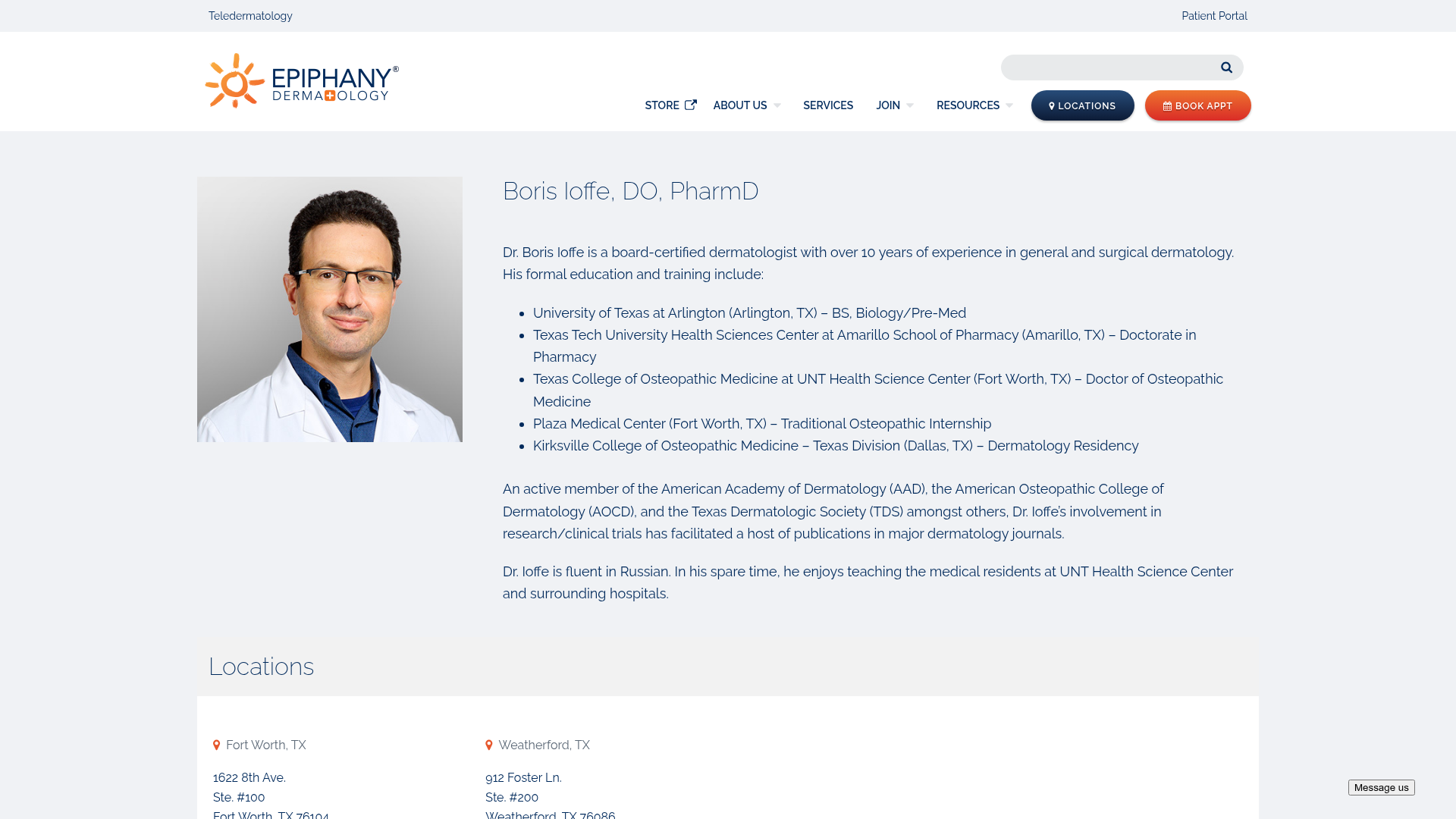 Boris Ioffe, DO, PharmD