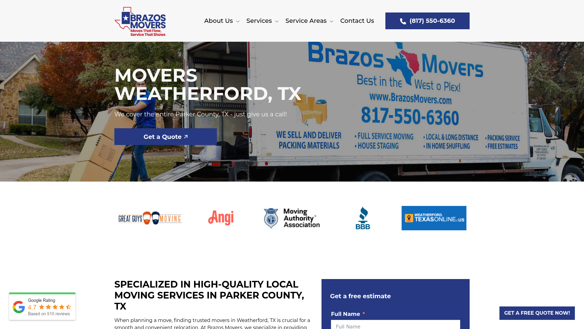 Brazos Movers Texas