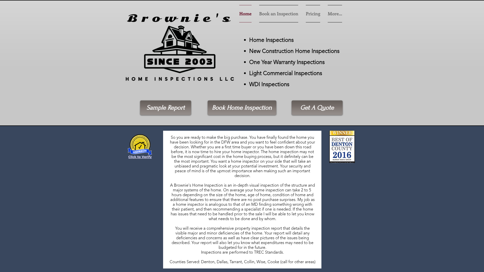 Brownie's Home Inspections