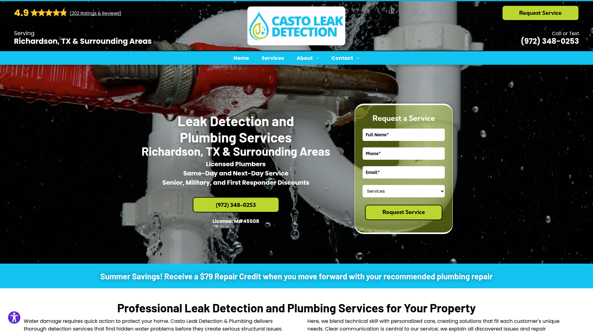 Casto Leak Detection
