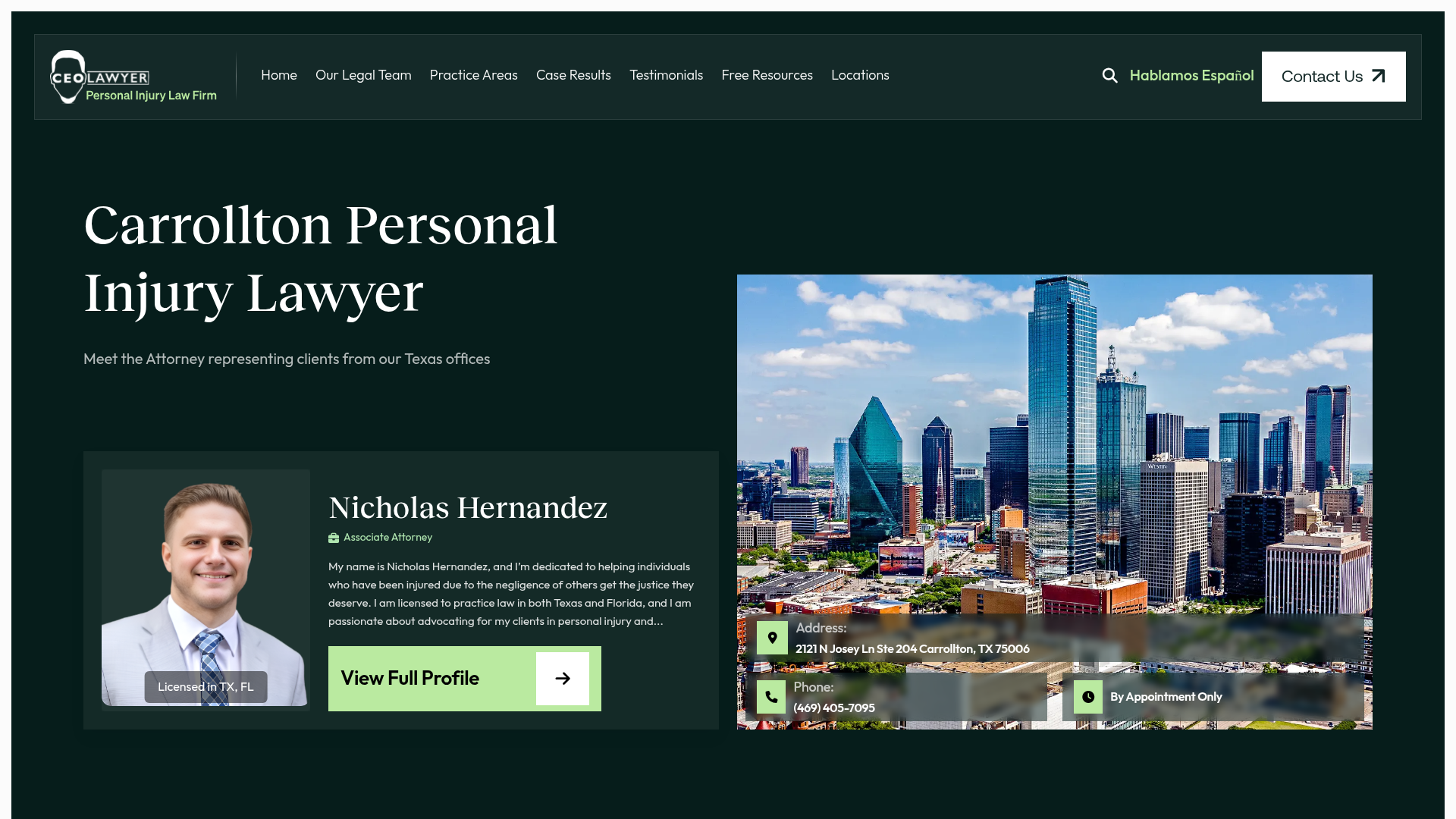 CEO Lawyer Personal Injury Law Firm