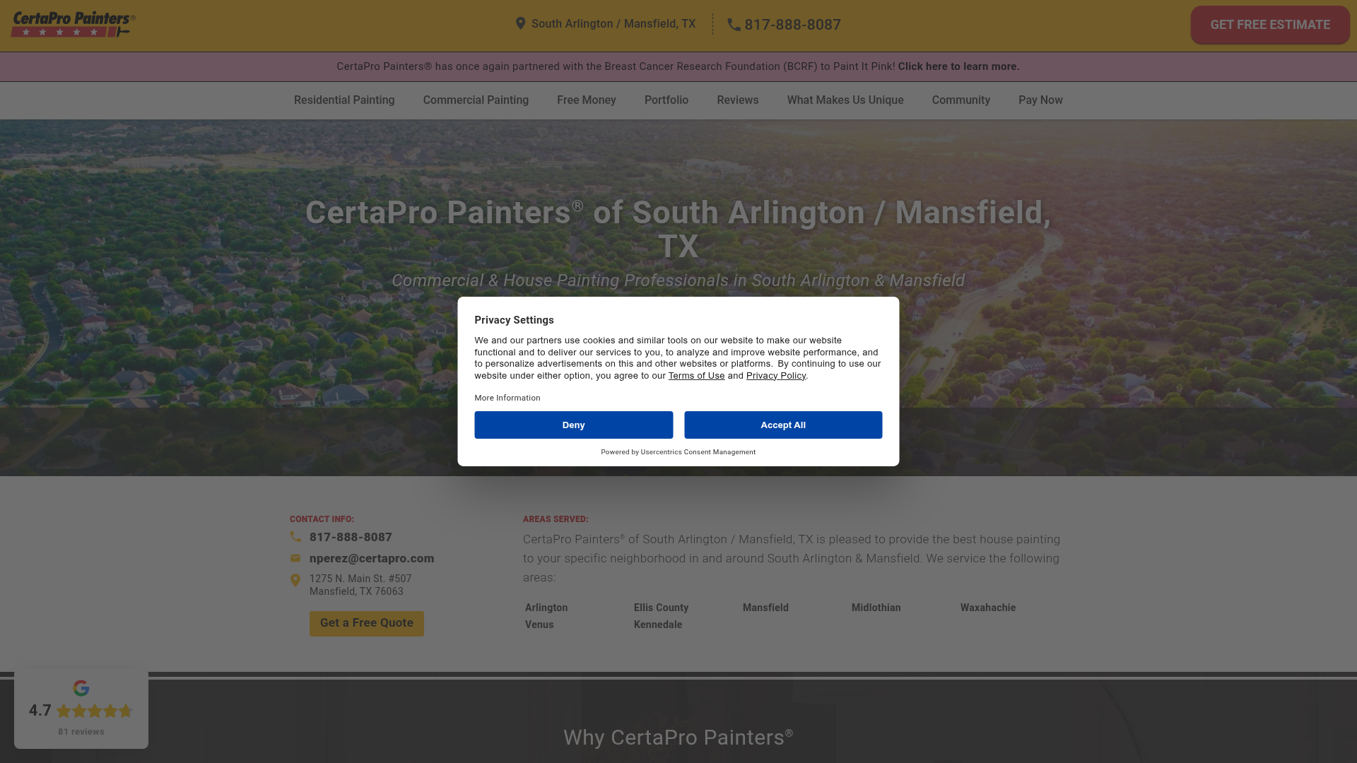 CertaPro Painters of South Arlington / Mansfield, TX
