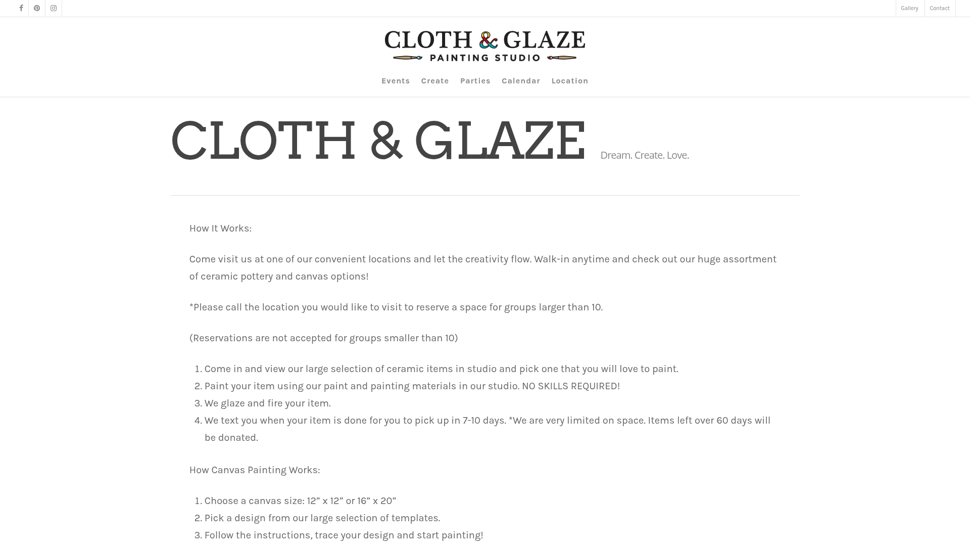 Cloth & Glaze Painting Studio