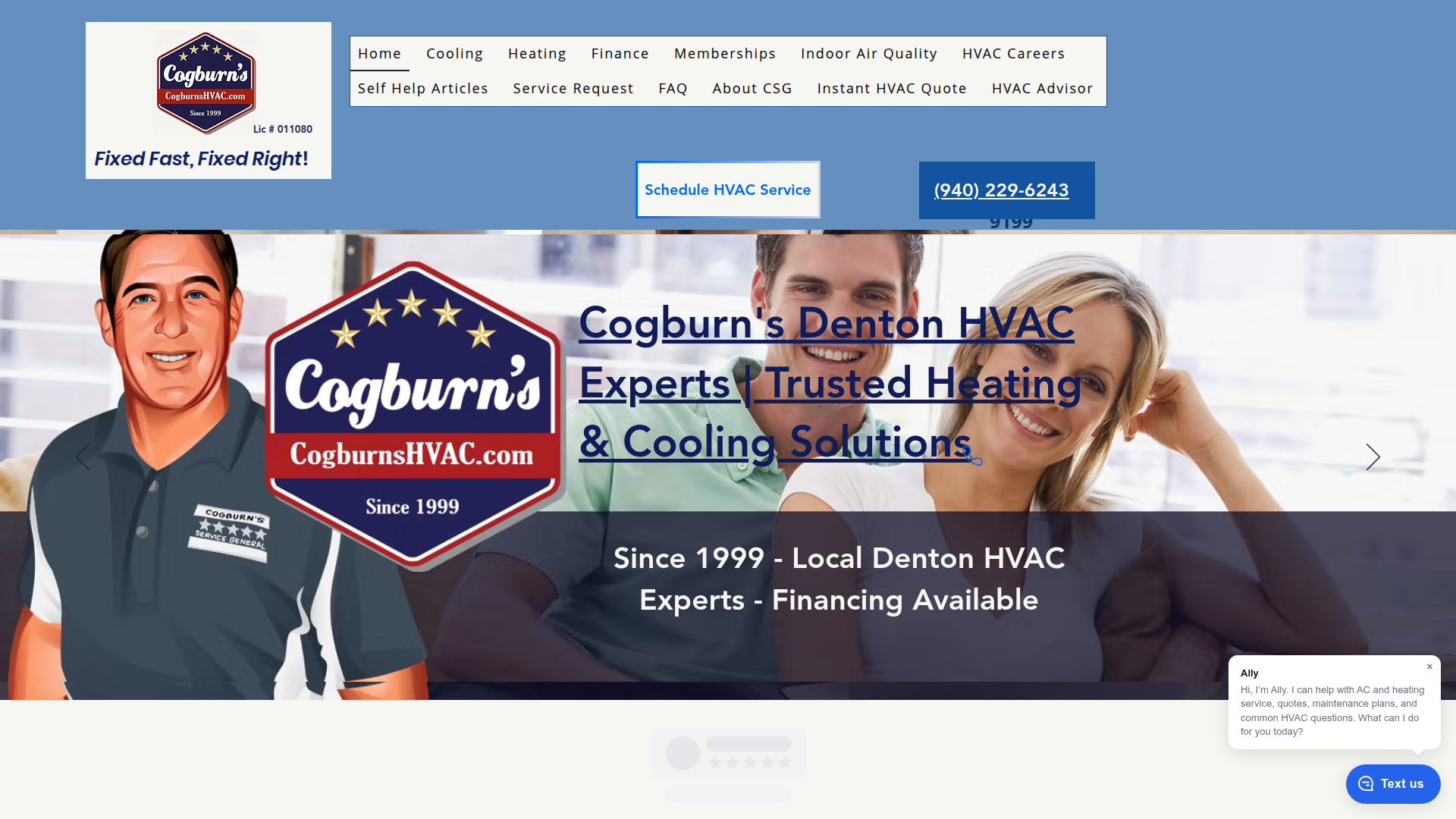 Cogburn's Service General dba Cogburn's Heating & Air