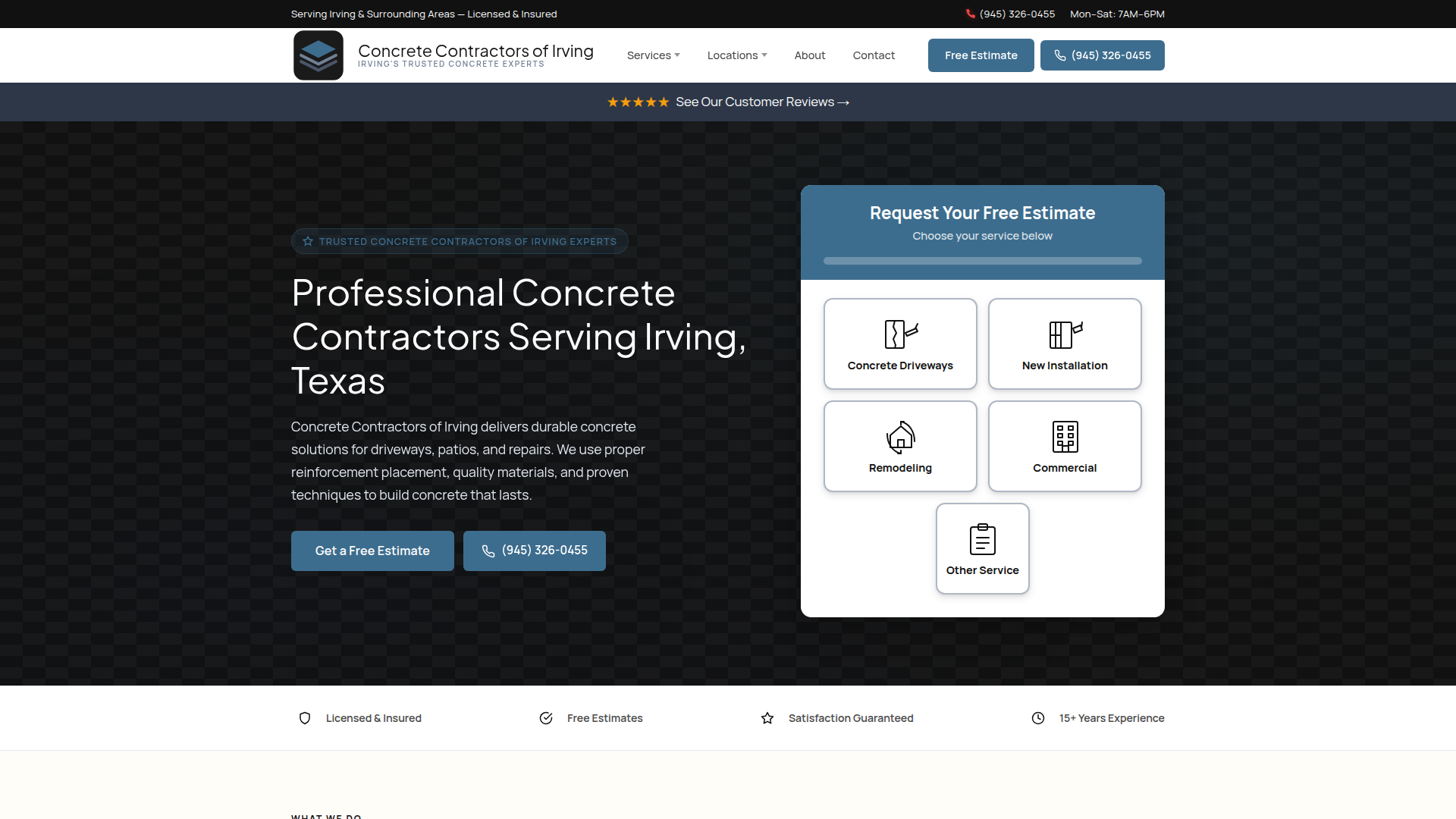 Concrete Contractors of Irving