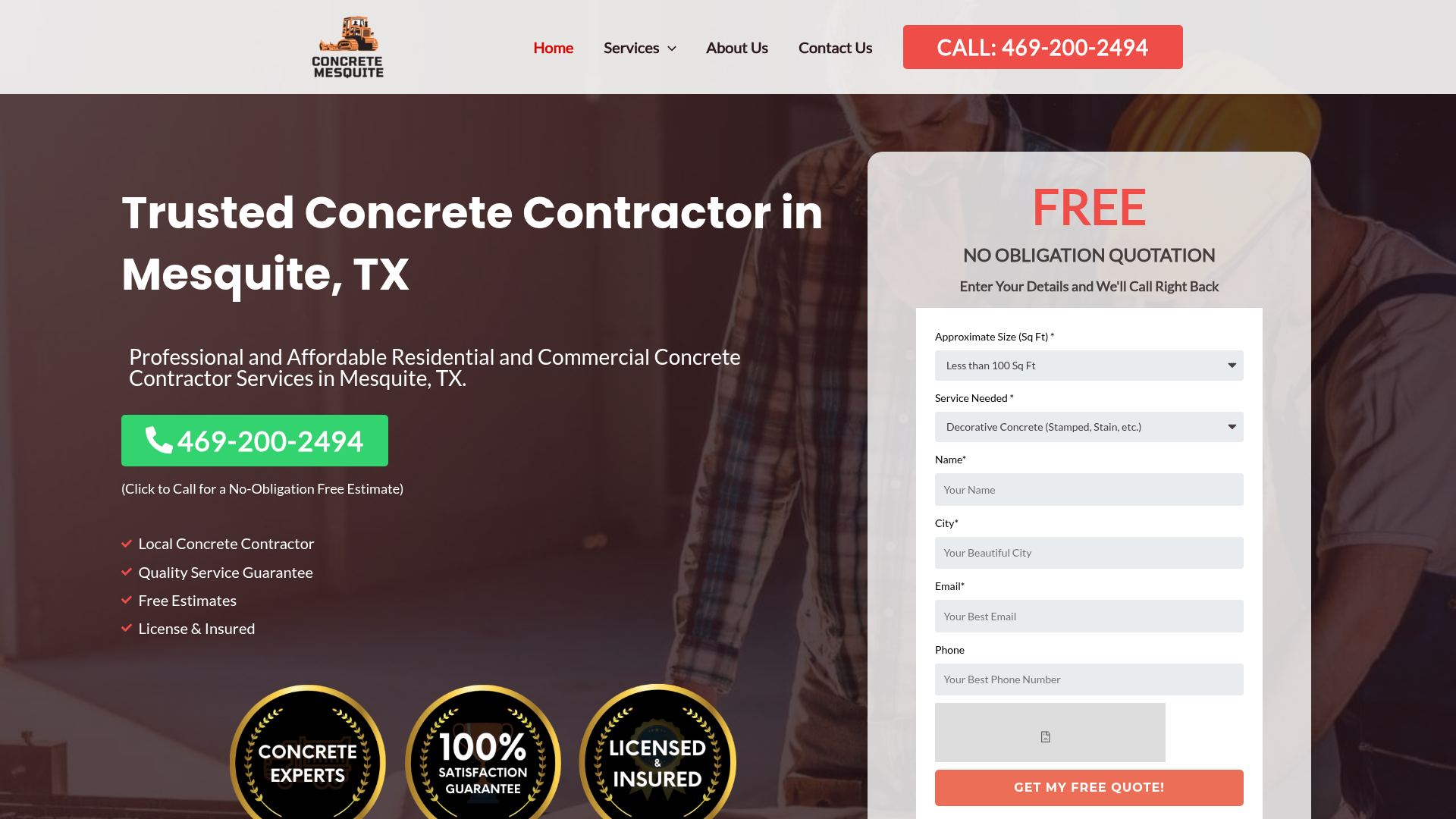 Concrete Mesquite TX