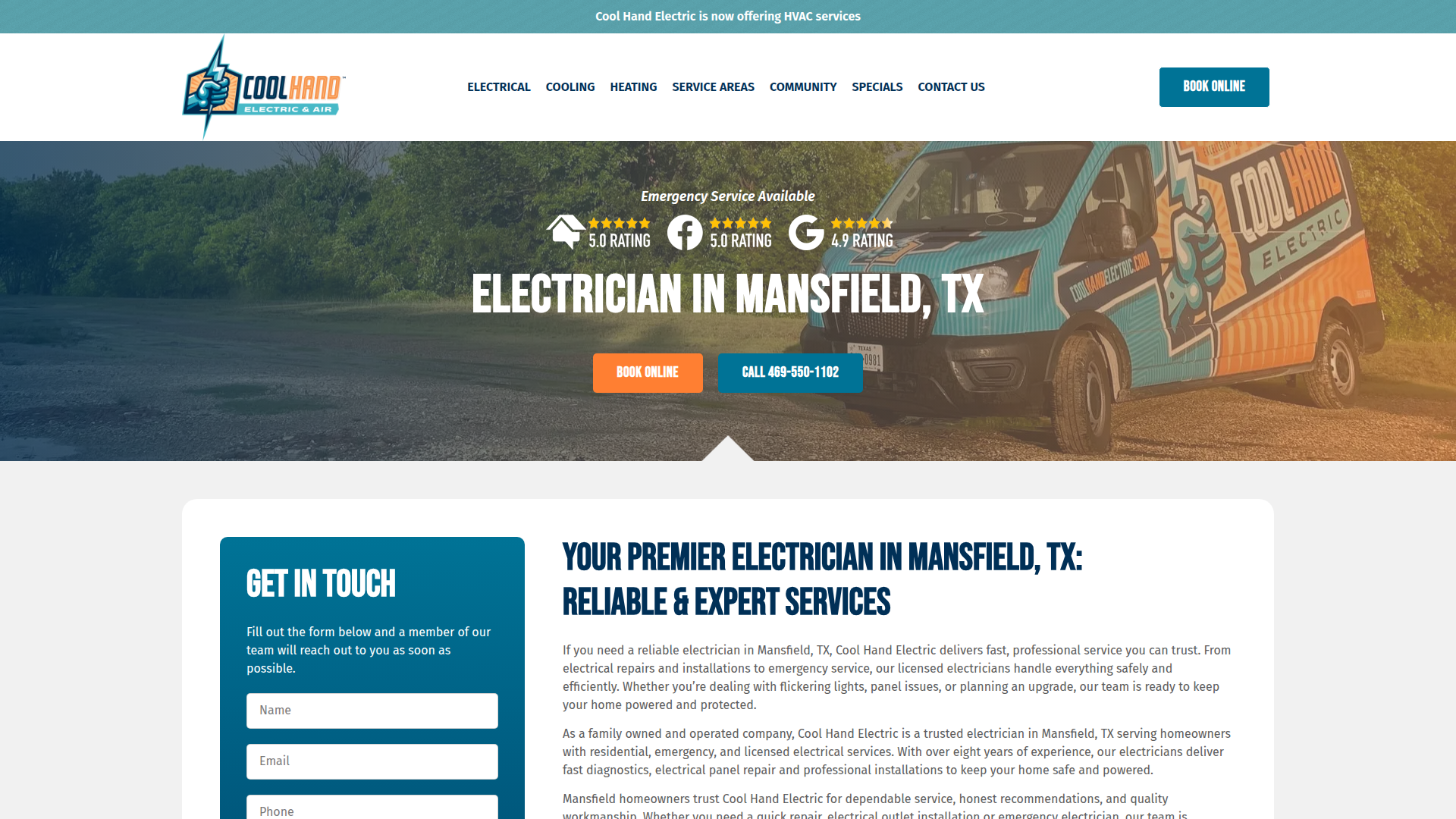 Cool Hand Electric, Heating, & AC Repair