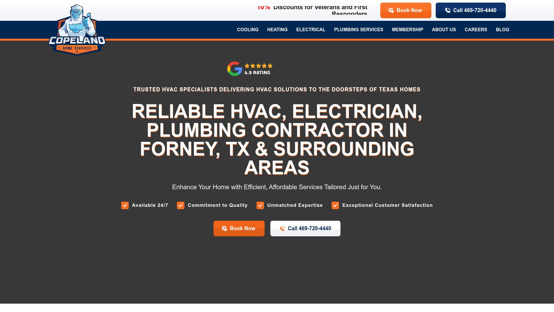 Copeland Heating Air Conditioning Plumbing and Electrical Repair Services