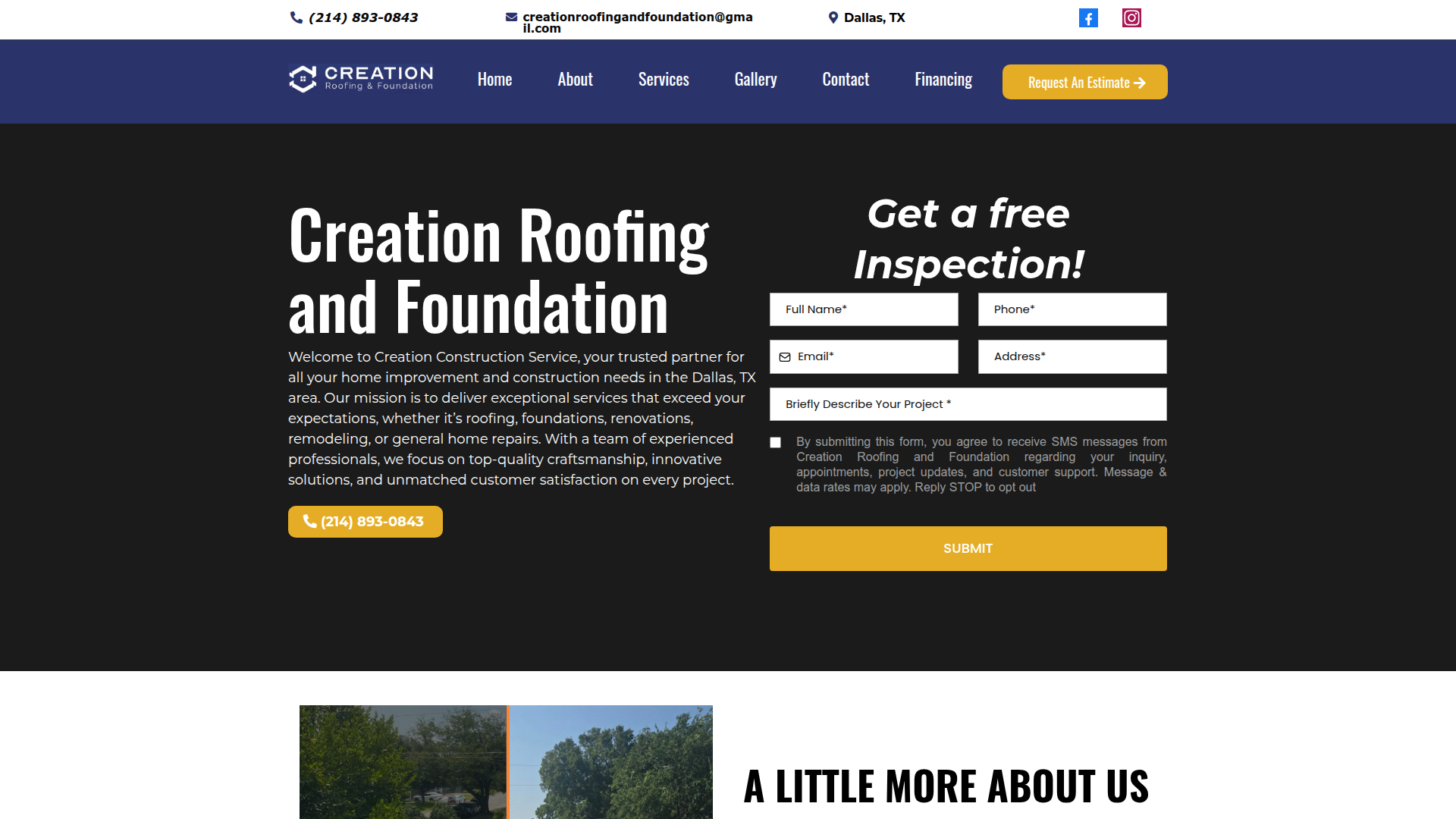 Creation Roofing and Foundation