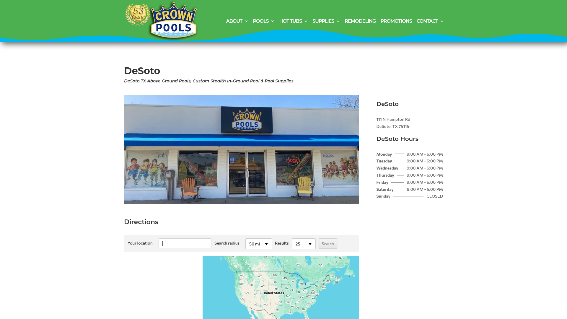 Crown Pools of DeSoto - Pools & Supplies