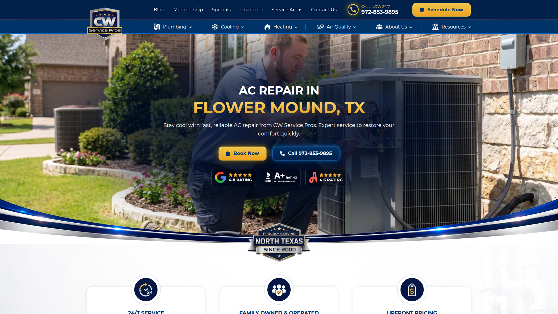 CW Service Pros Plumbing, Heating & Air Conditioning