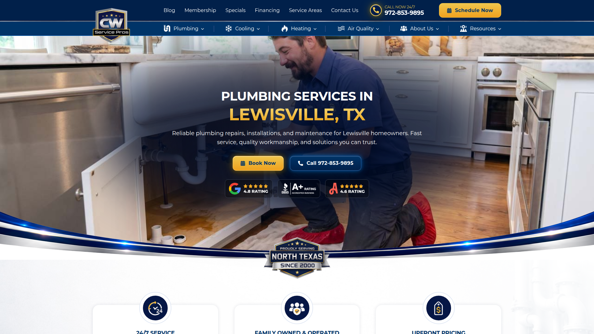 CW Service Pros Plumbing, Heating & Air Conditioning