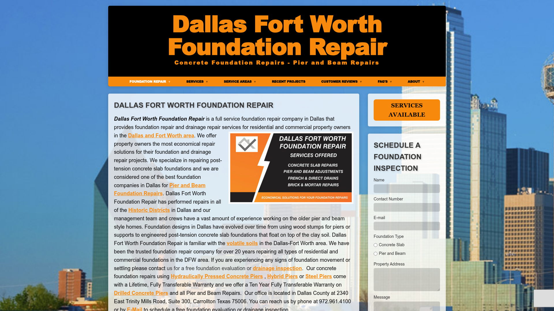 Dallas Fort Worth Foundation Repair