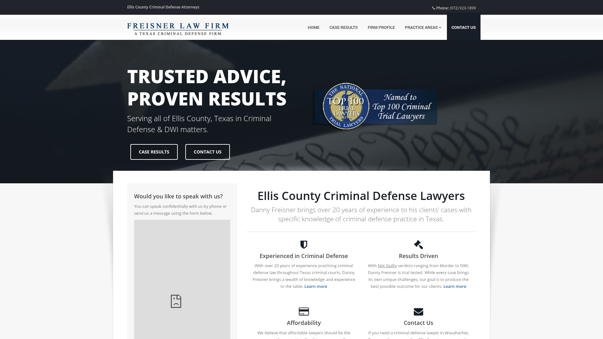 Danny Freisner | Ellis County Criminal Defense Lawyer