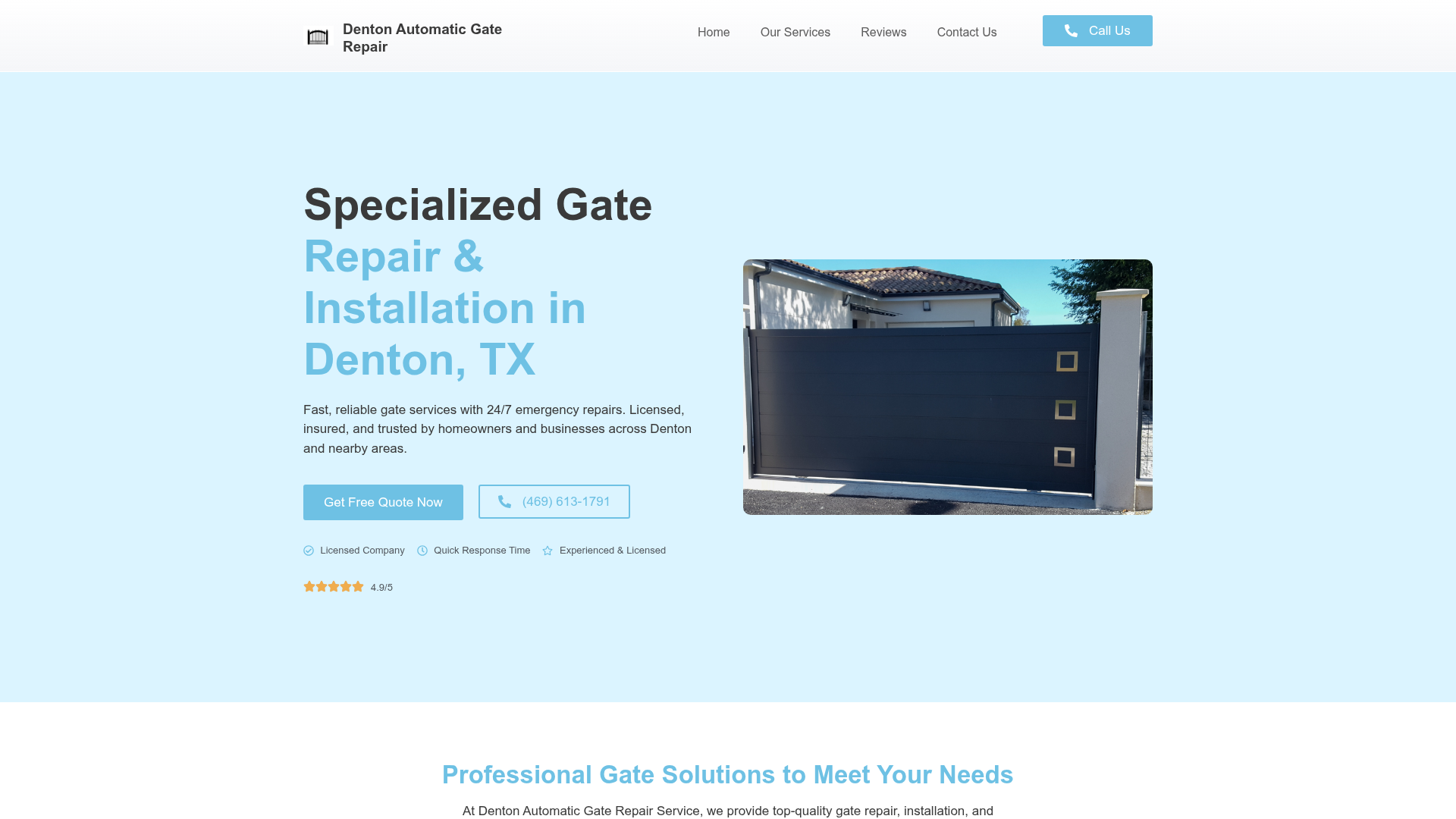 Denton Automatic Gate Repair Service