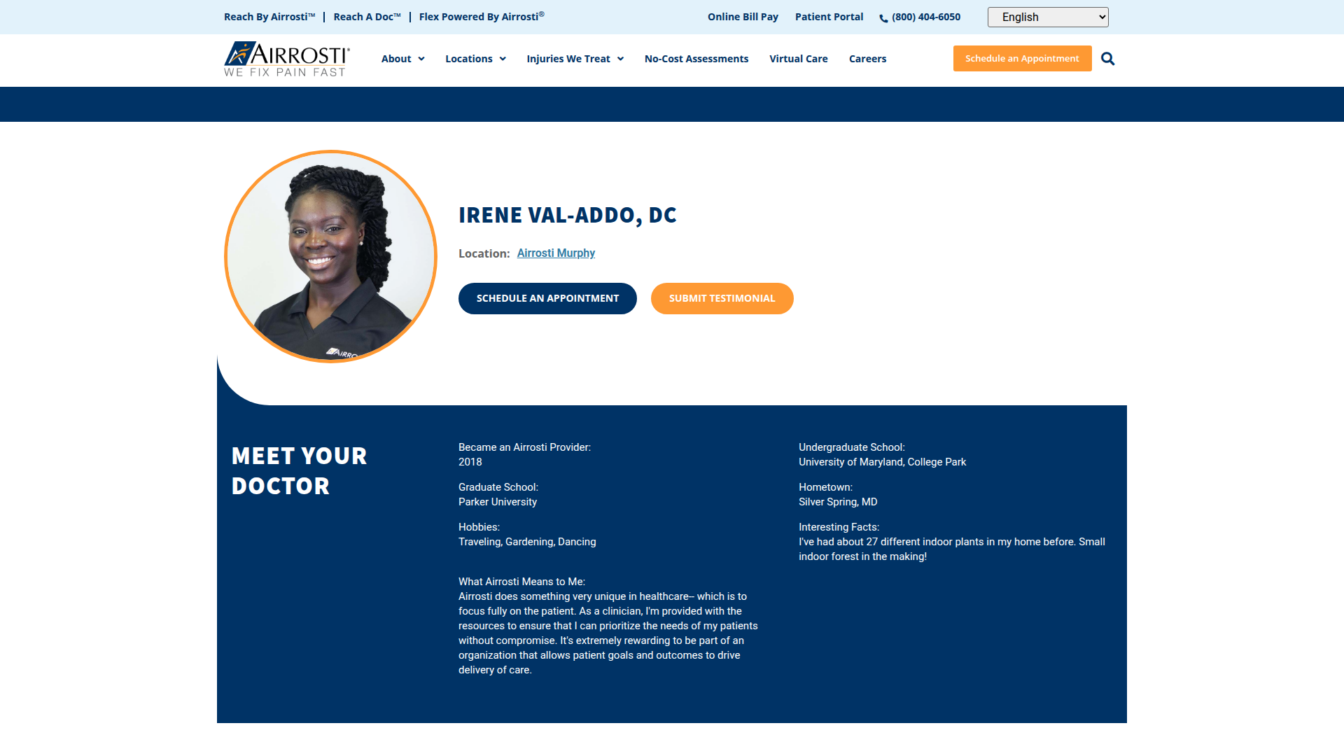 Dr. Irene Val-Addo, DC
