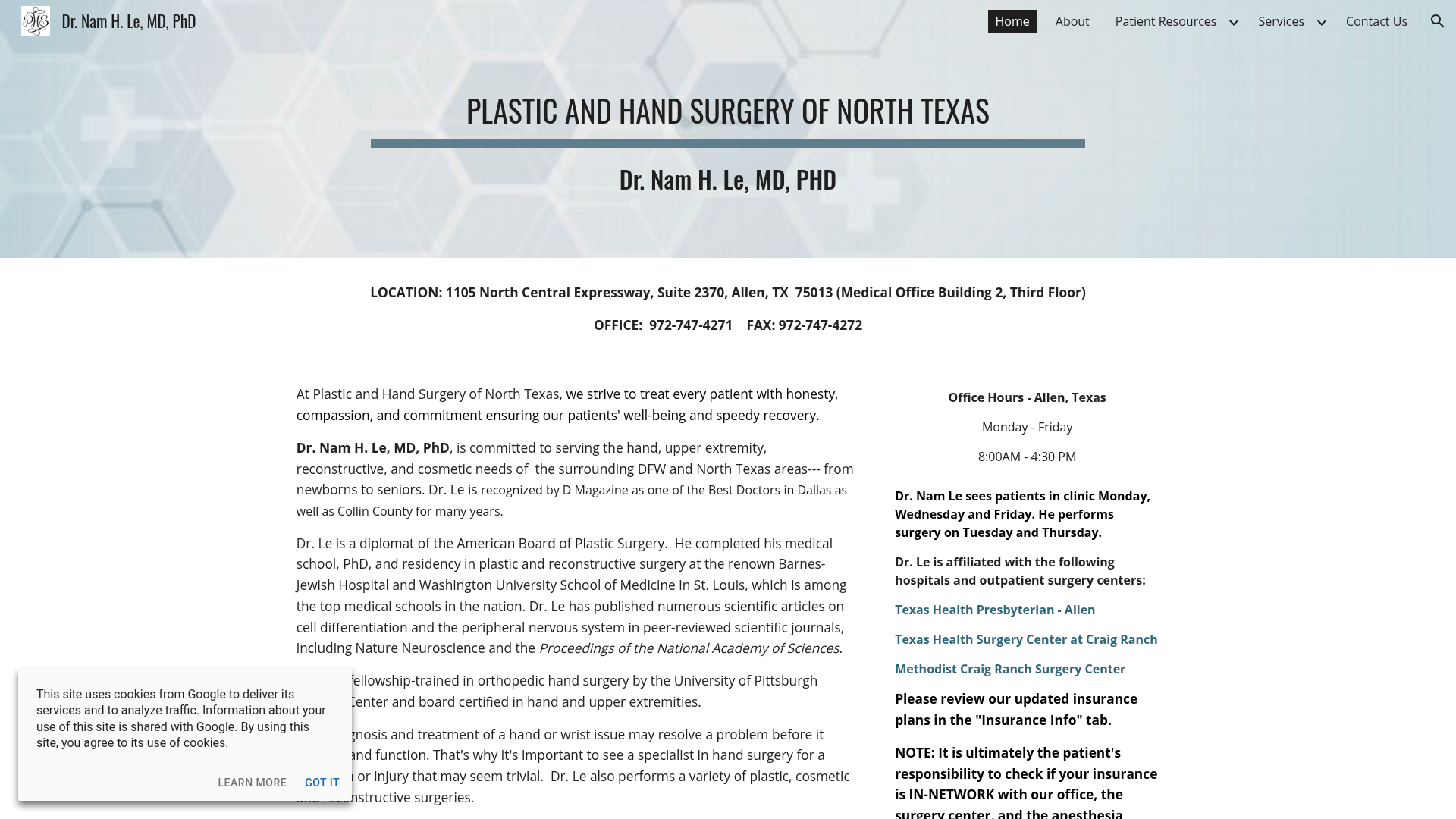 Dr. Nam H. Le MD, PhD