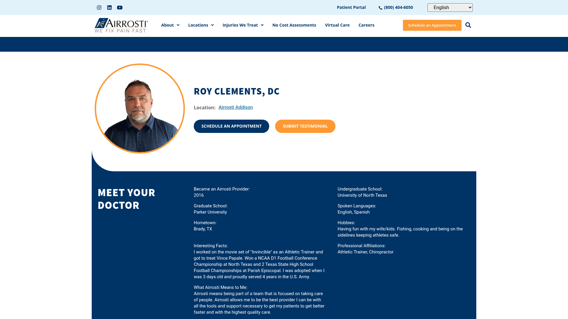 Dr. Roy Clements