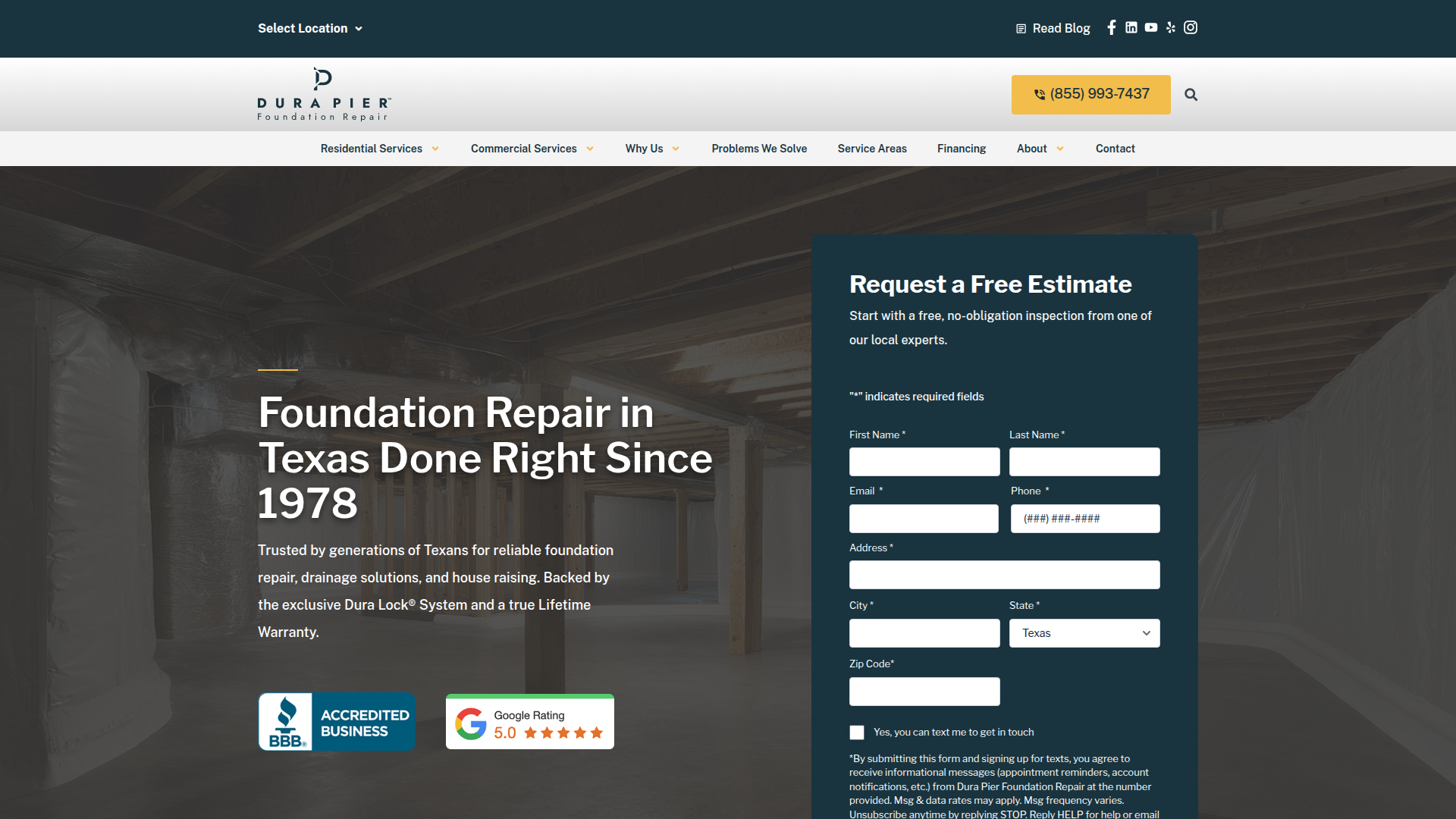 Dura Pier Foundation Repair
