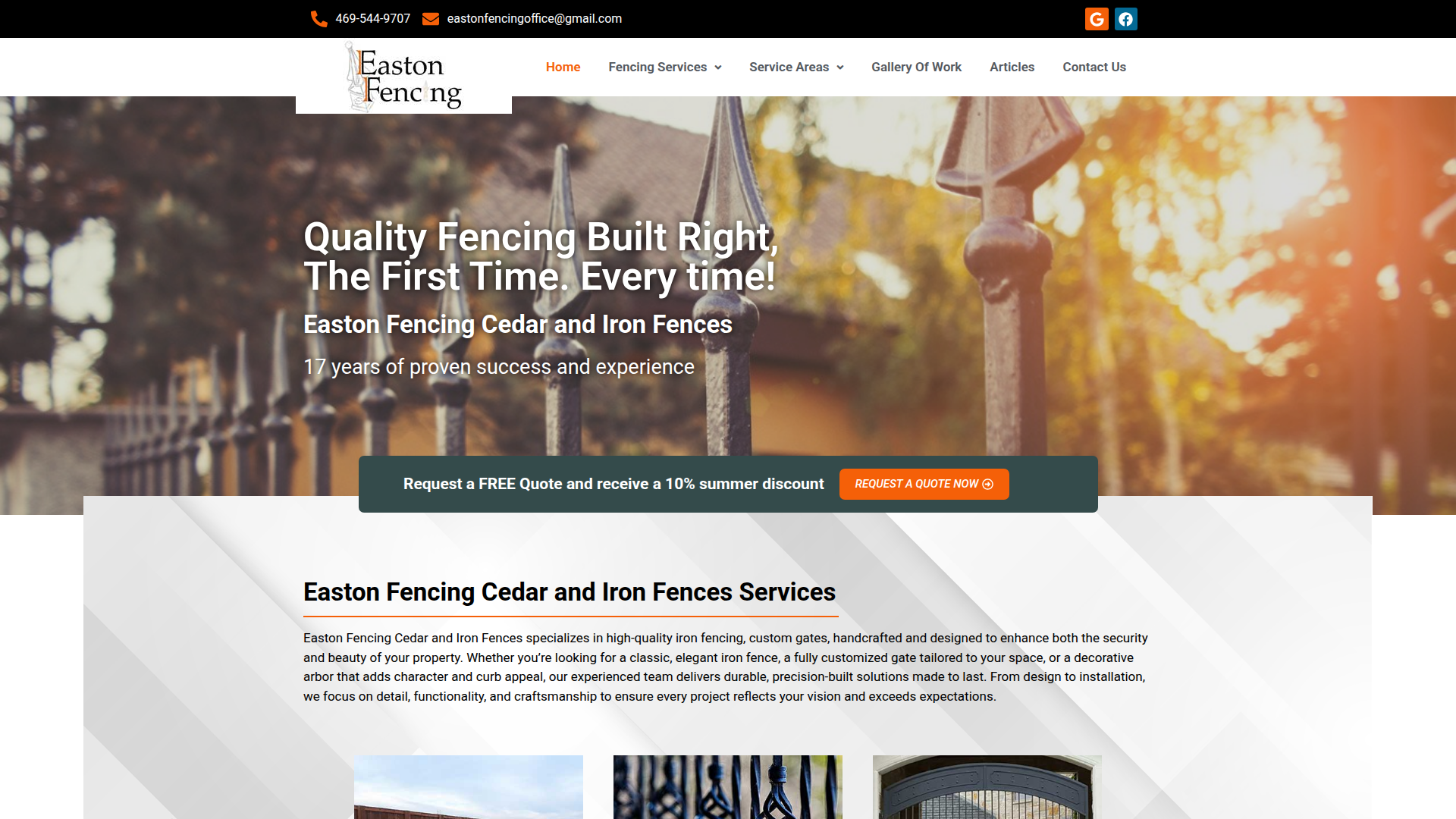 Easton fencing