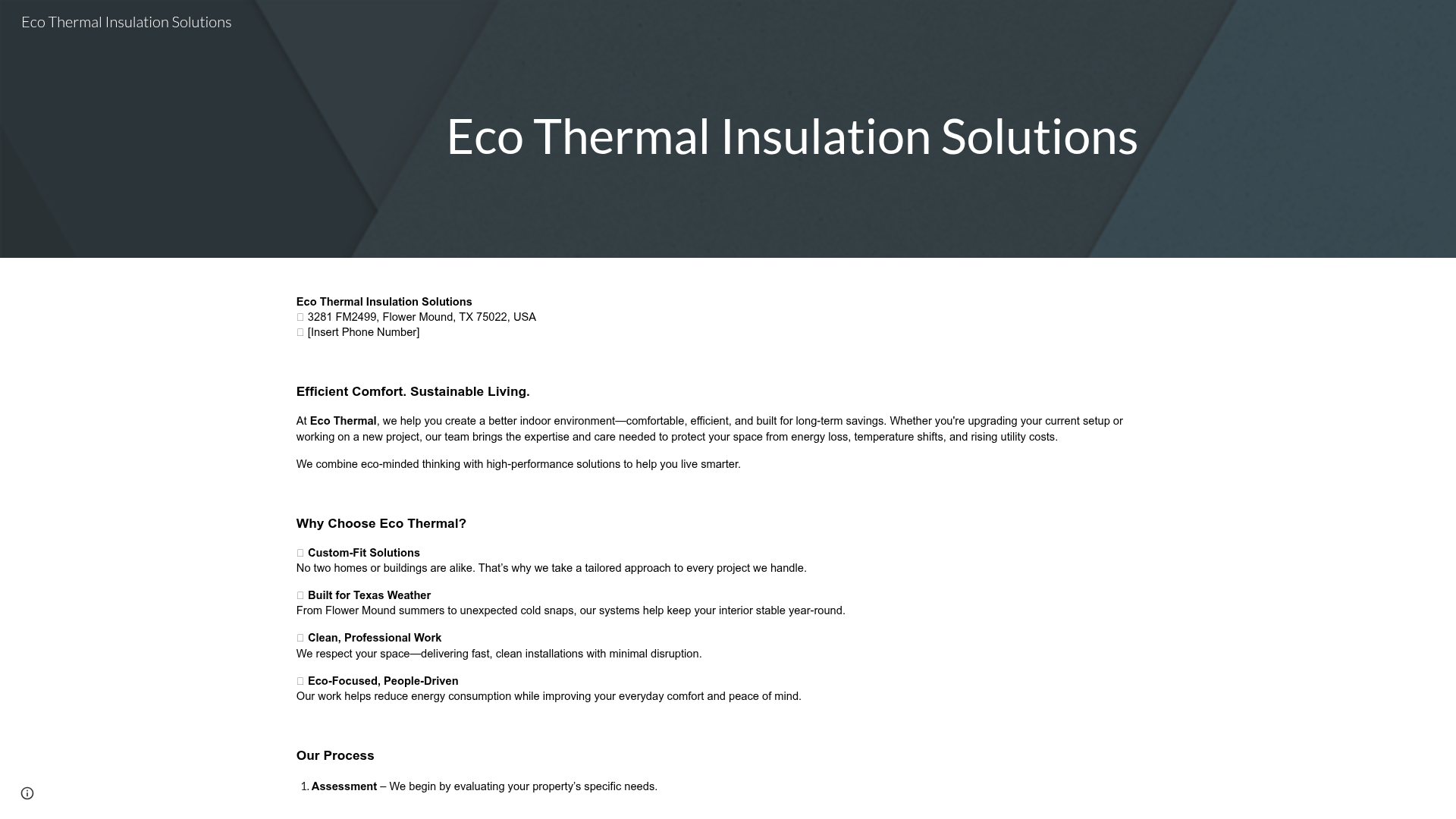 Eco Thermal Solutions