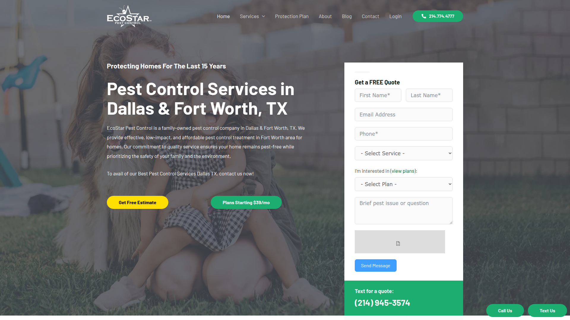 EcoStar Pest Control: Pest Control Services Near Dallas & Carrollton, TX